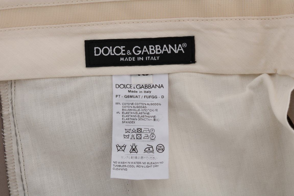 Cotton Stretch Chinos Men's Pants - Dolce & Gabbana - Modalova