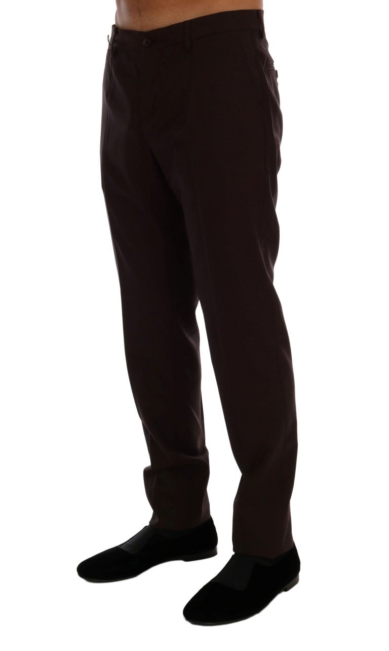 Wool Stretch Formal Men's Pants - Dolce & Gabbana - Modalova