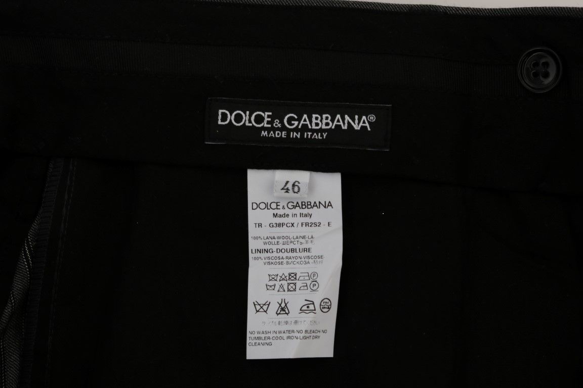 Wool Striped Formal Men's Pants - Dolce & Gabbana - Modalova