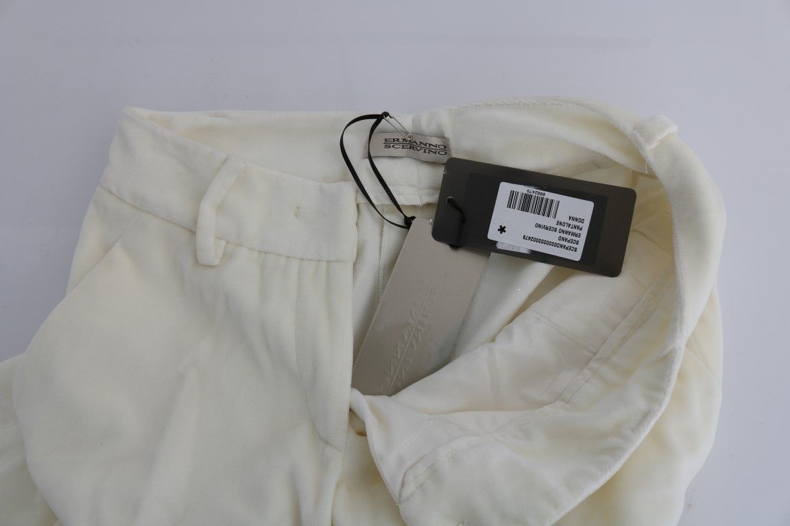 Cotton Regular Fit Casual Women's Pants - Ermanno Scervino - Modalova