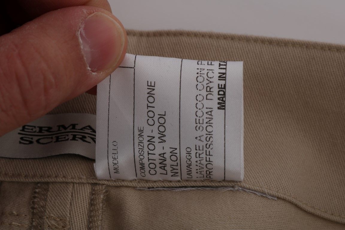Cotton Wool Regular Fit Women's Pants - Ermanno Scervino - Modalova