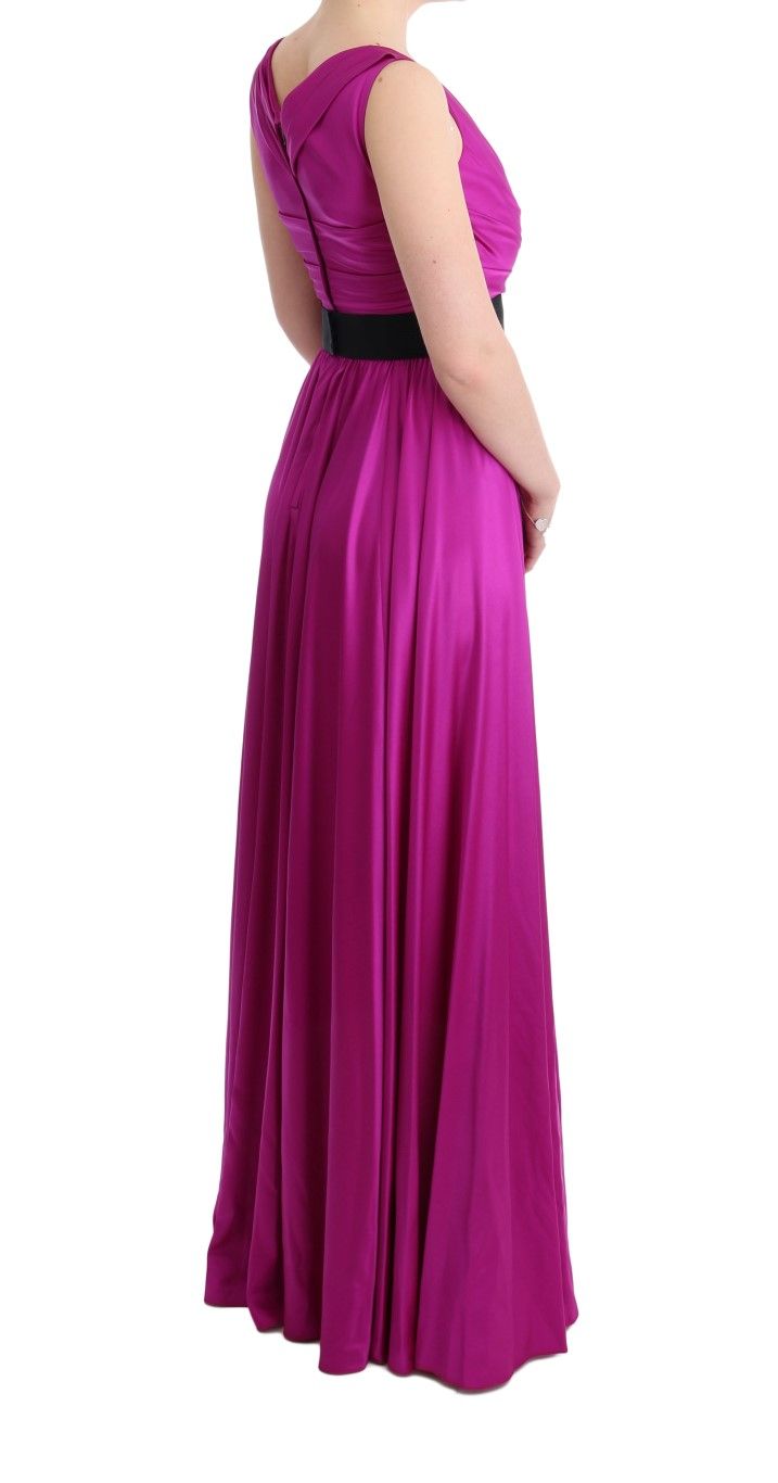 Silk Stretch Shift Long Women's Dress - Dolce & Gabbana - Modalova