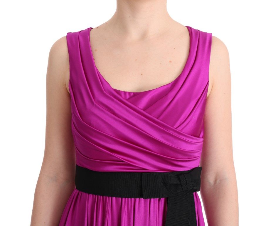 Silk Stretch Shift Long Women's Dress - Dolce & Gabbana - Modalova
