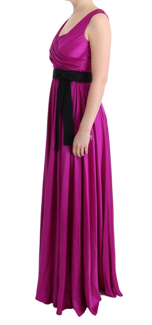 Silk Stretch Shift Long Women's Dress - Dolce & Gabbana - Modalova
