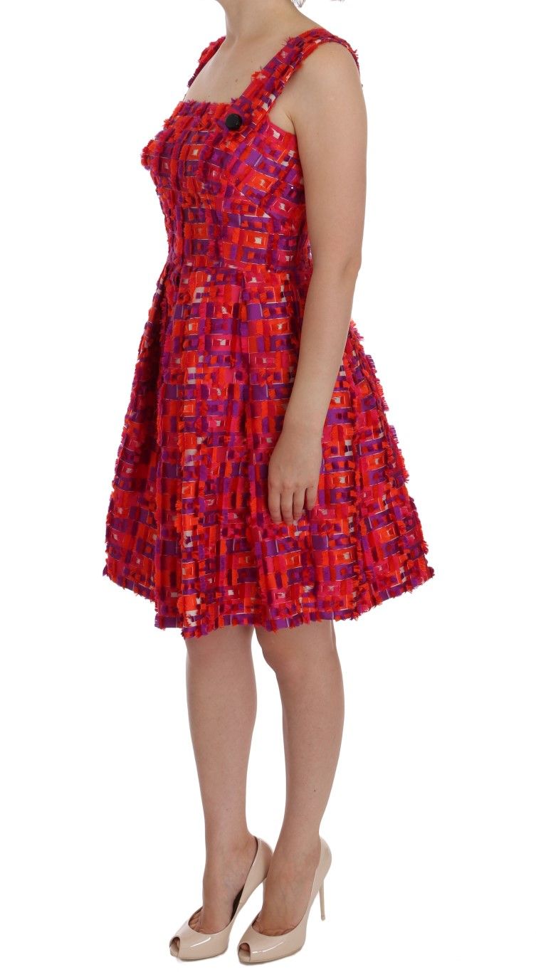 Patterned A-line Above Knees Women's Dress - Dolce & Gabbana - Modalova