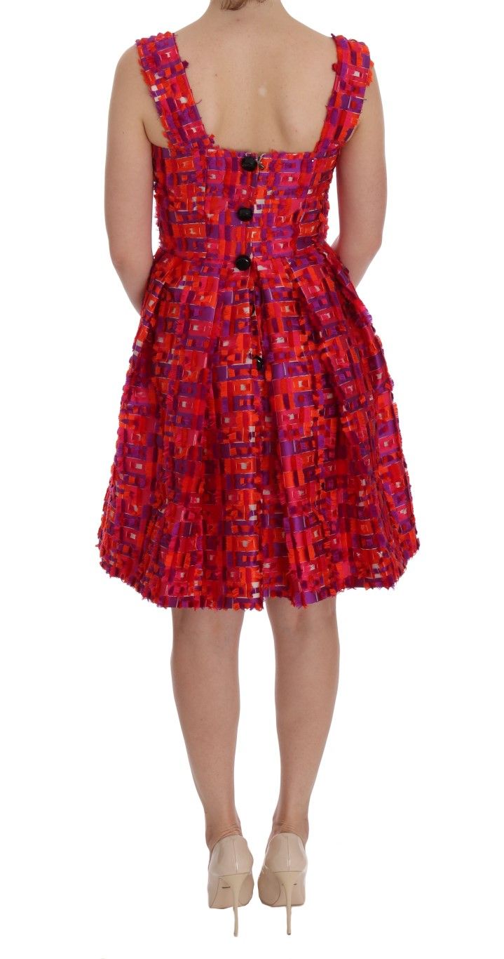 Patterned A-line Above Knees Women's Dress - Dolce & Gabbana - Modalova