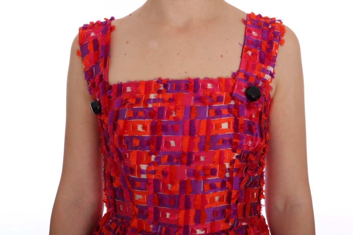Patterned A-line Above Knees Women's Dress - Dolce & Gabbana - Modalova