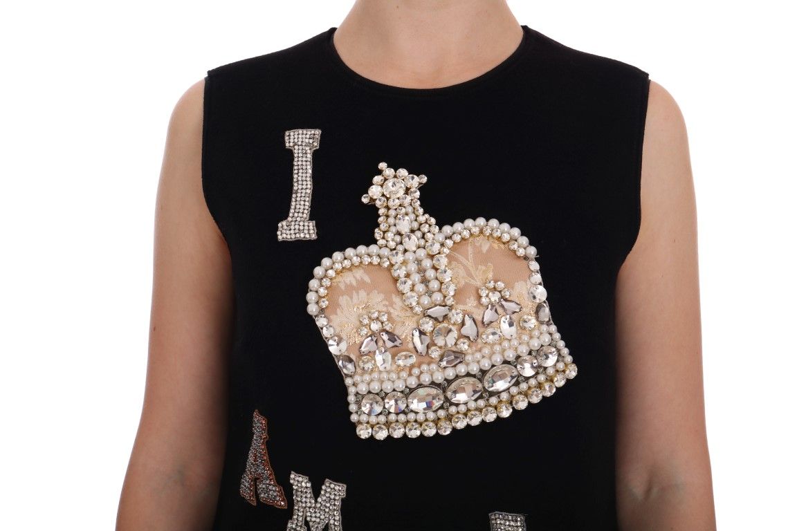 I AM A PRINCESS Crystal Shift Women's Dress - Dolce & Gabbana - Modalova