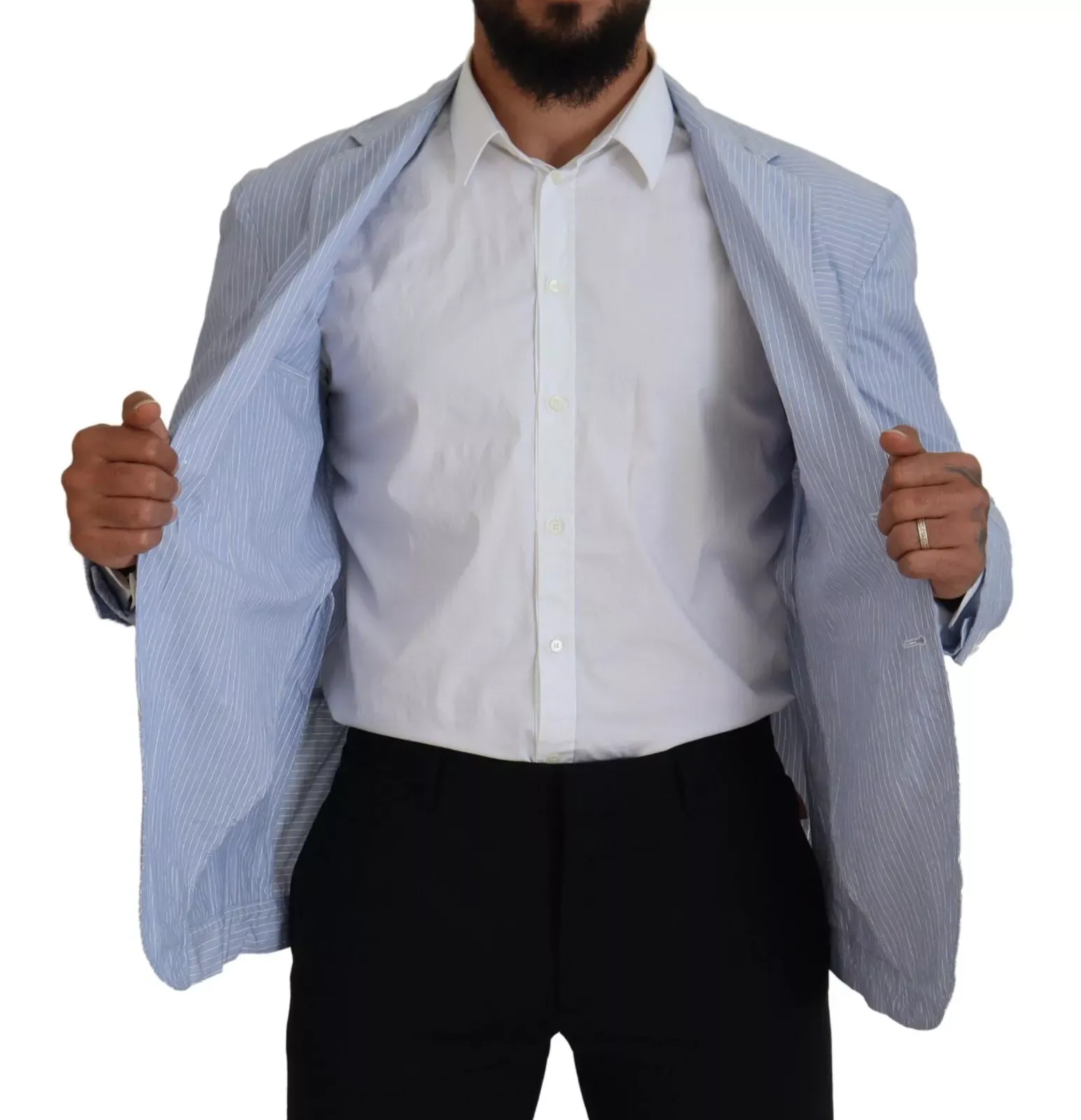 Striped Single Breasted Formal Coat Men's Blazer (Pre-Owned) - Dsquared² - Modalova