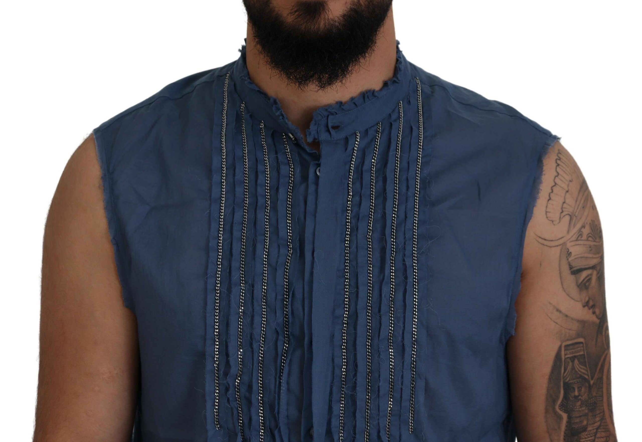 Cotton Chain Embellishment Sleeveless Men's Shirt (Pre-Owned) - Dsquared² - Modalova