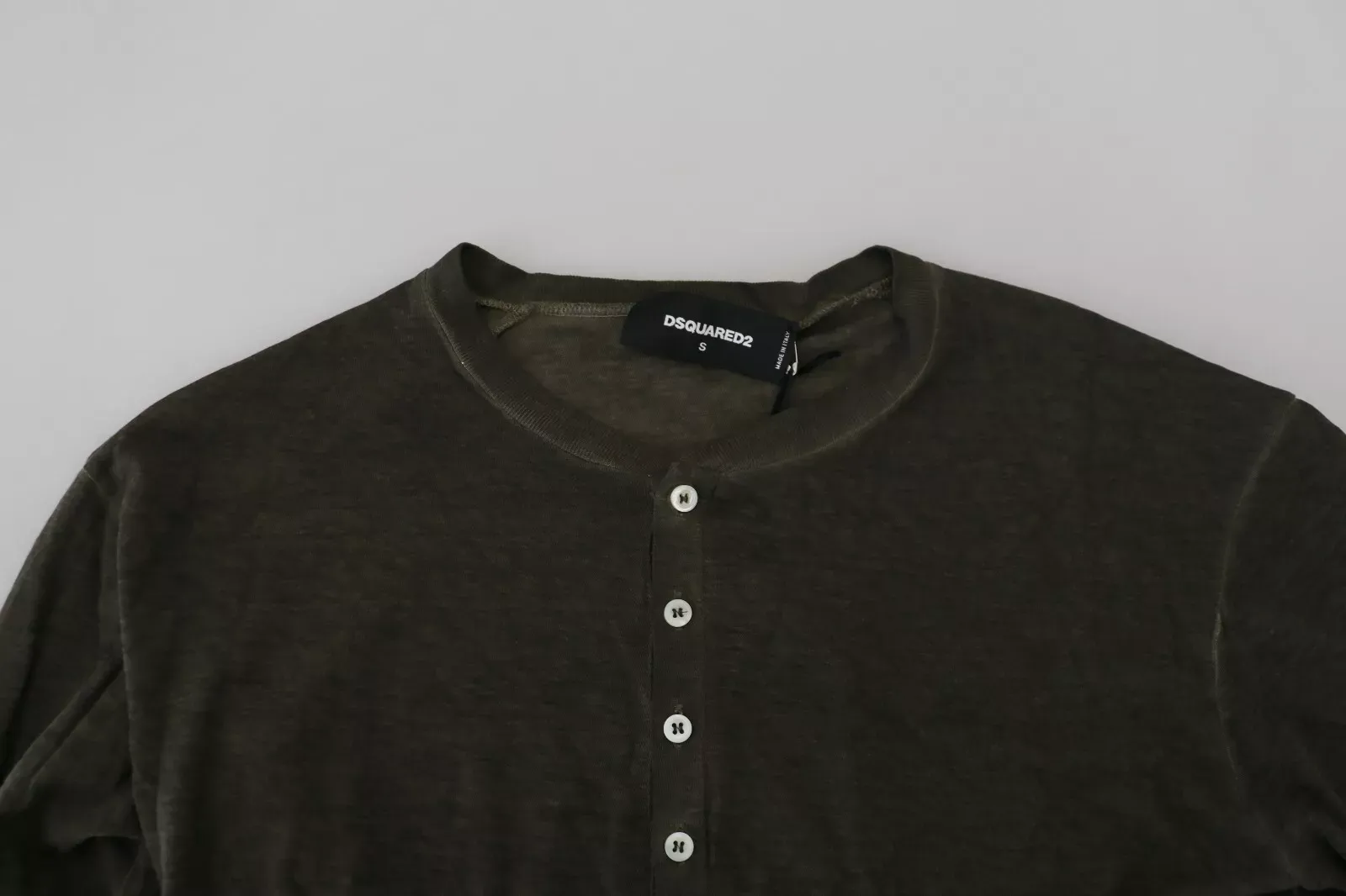 Cotton Linen Long Sleeves Pullover Men's Sweater - Dsquared² - Modalova