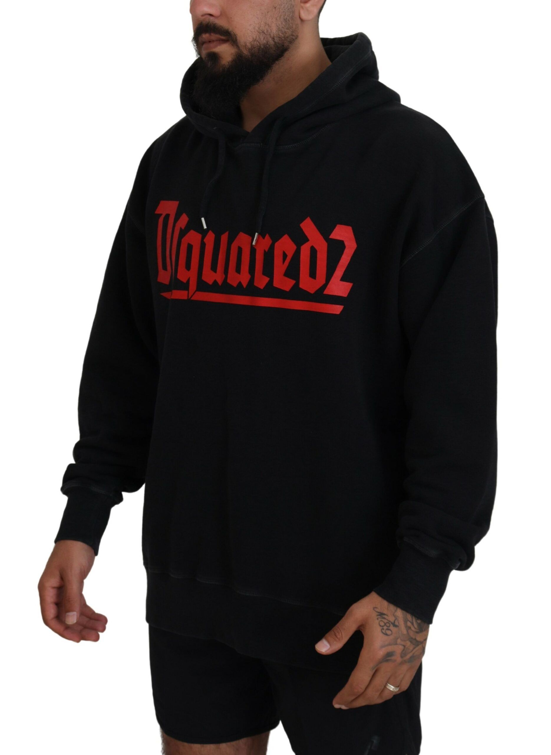 Cotton Hooded Printed Men Pullover Men's Sweater (Pre-Owned) - Dsquared² - Modalova