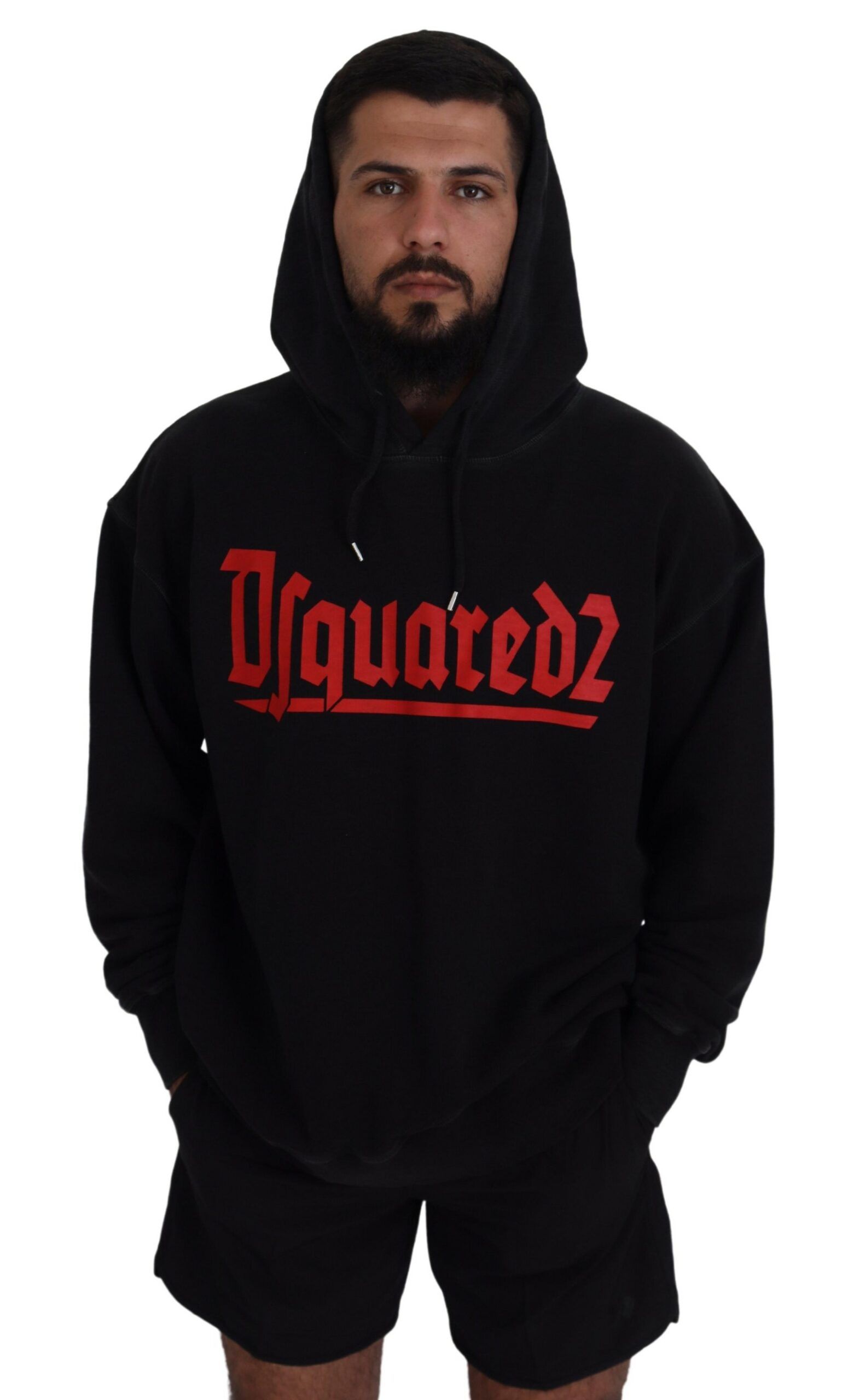 Cotton Hooded Printed Men Pullover Men's Sweater (Pre-Owned) - Dsquared² - Modalova