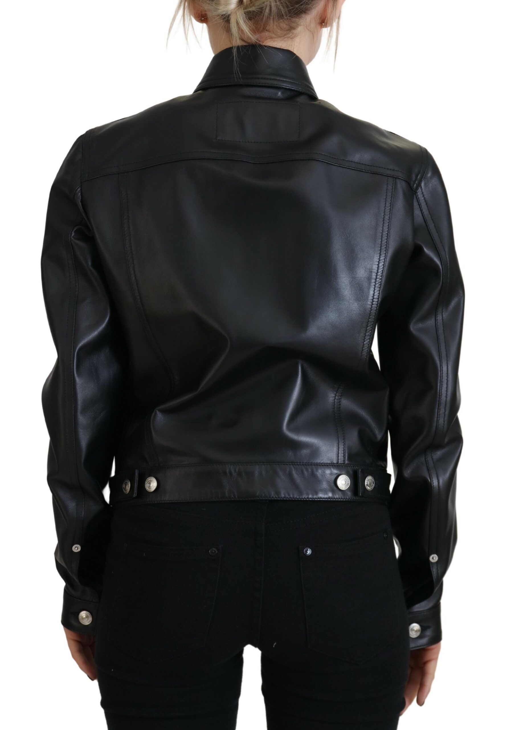 Leather Collared Long Sleeves Women's Jacket (Pre-Owned) - Dsquared² - Modalova