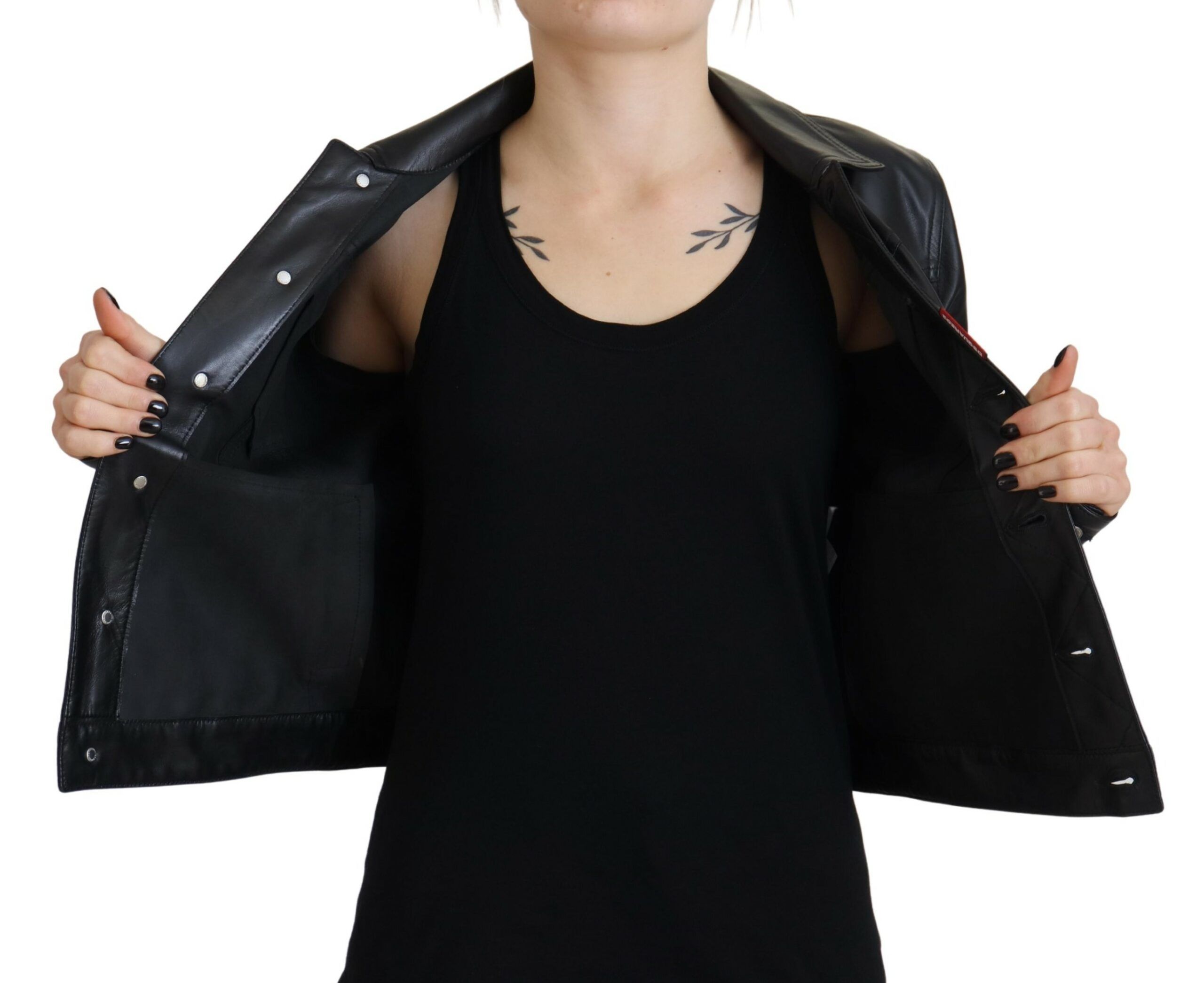 Leather Collared Long Sleeves Women's Jacket (Pre-Owned) - Dsquared² - Modalova