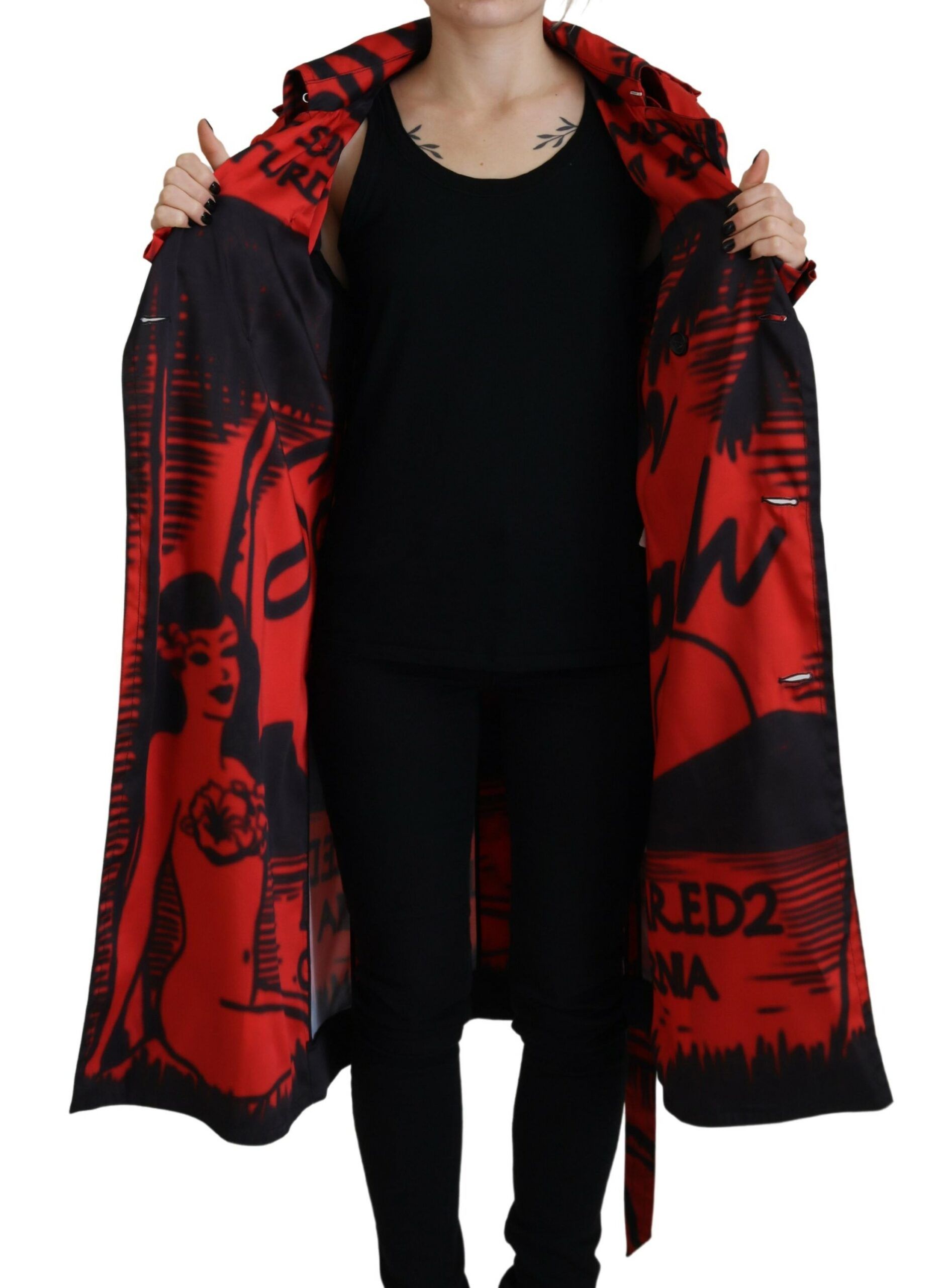 Printed Button Collared Desigual Coat Women's Jacket (Pre-Owned) - Dsquared² - Modalova