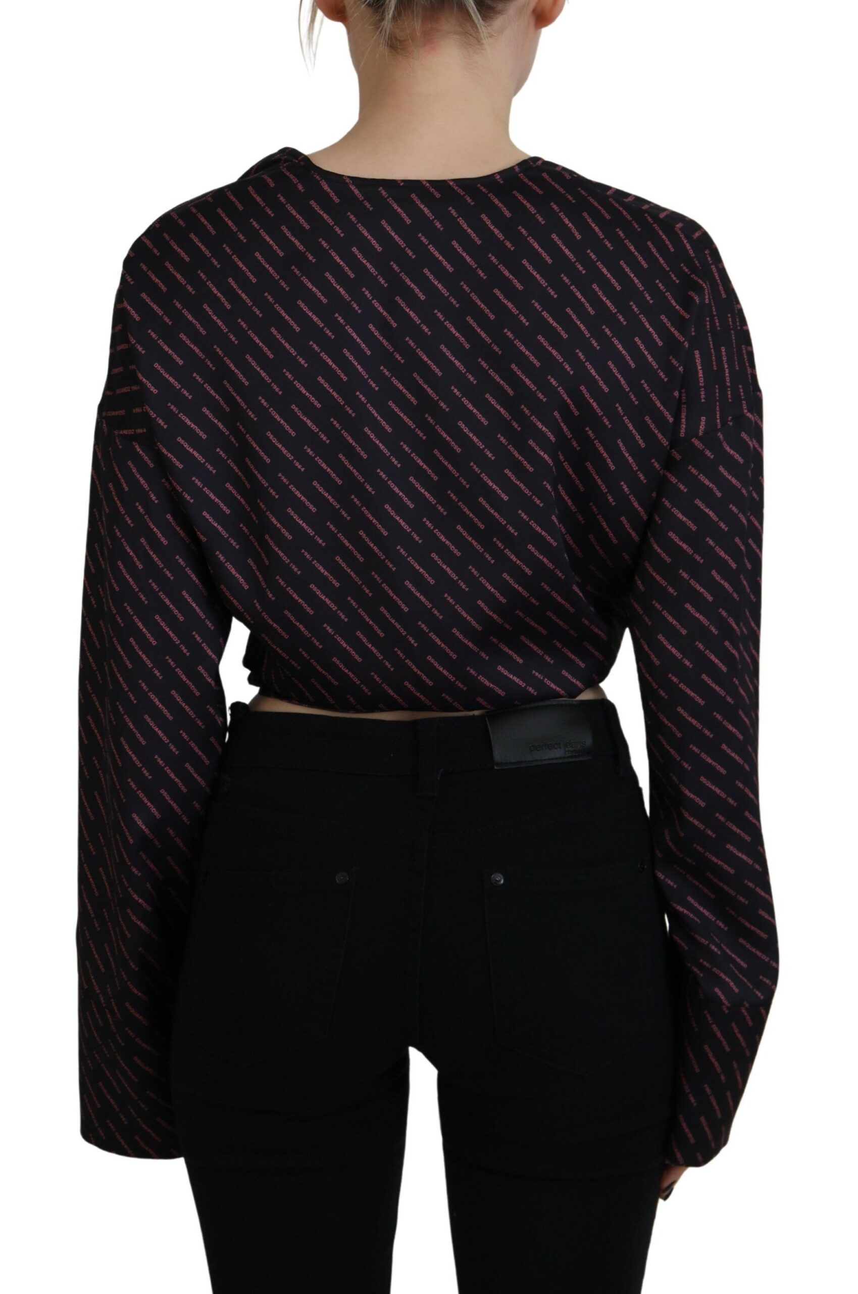 Polyester Cropped Logo Printed Blouse Women's Top (Pre-Owned) - Dsquared² - Modalova
