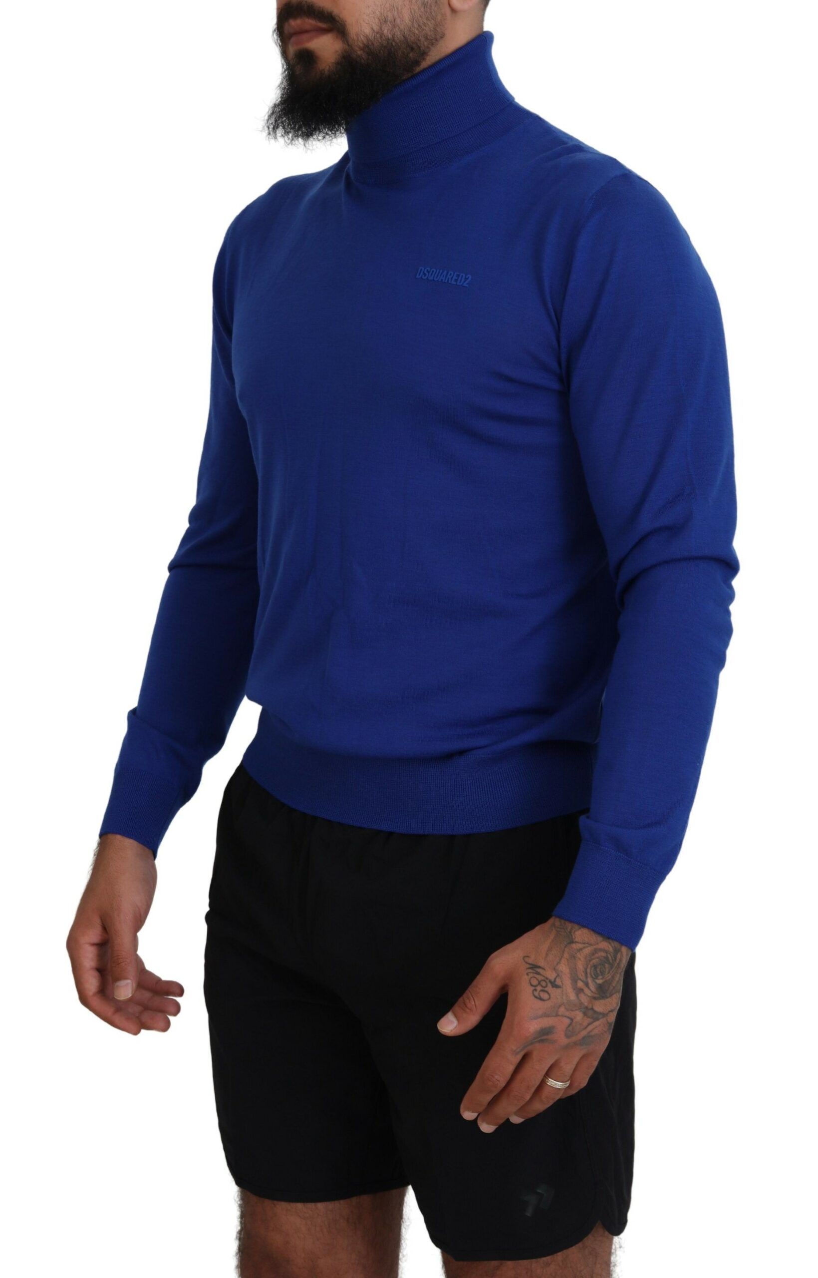 Logo Print Long Sleeves Turtle Neck Men's Sweater (Pre-Owned) - Dsquared² - Modalova