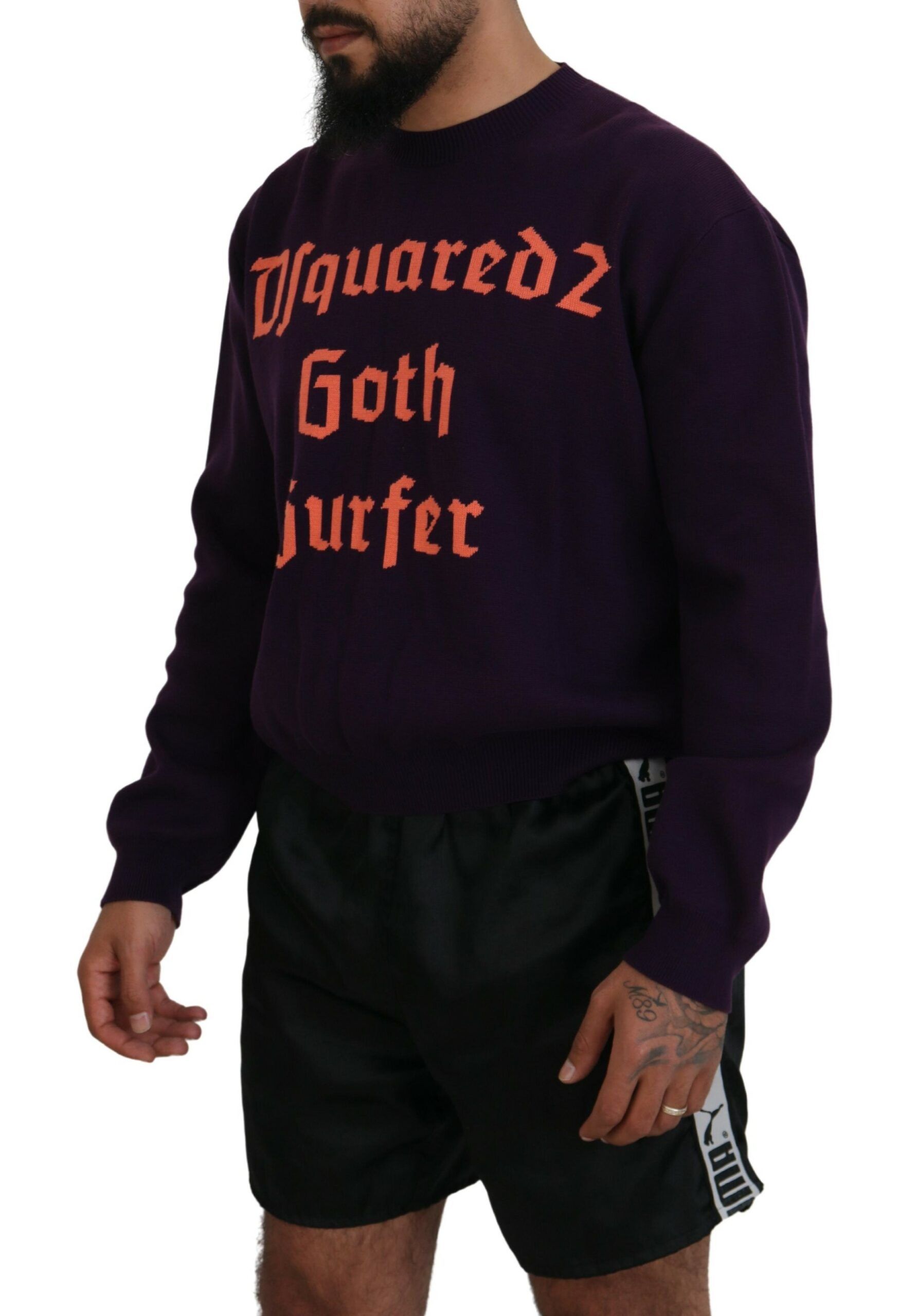 Cotton Printed Men Pullover Men's Sweater (Pre-Owned) - Dsquared² - Modalova