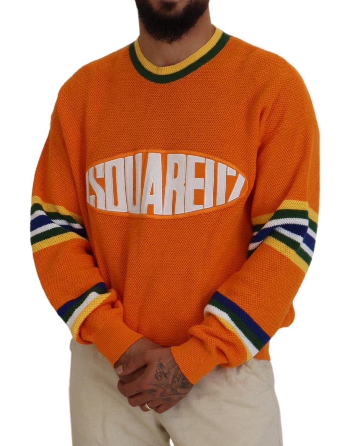 Printed Long Sleeves Men Pullover Men's Sweater (Pre-Owned) - Dsquared² - Modalova