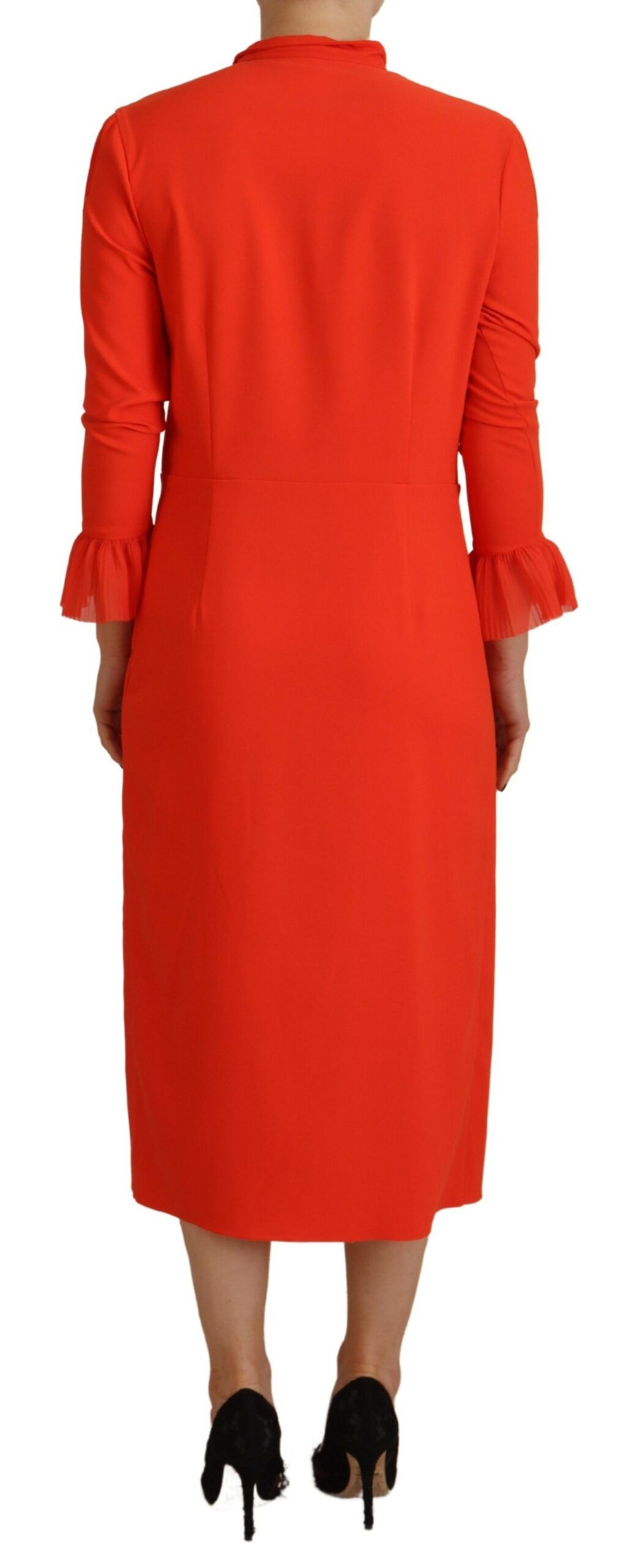 Polyester Long Sleeves Pleated Midi Women's Dress (Pre-Owned) - Dsquared² - Modalova