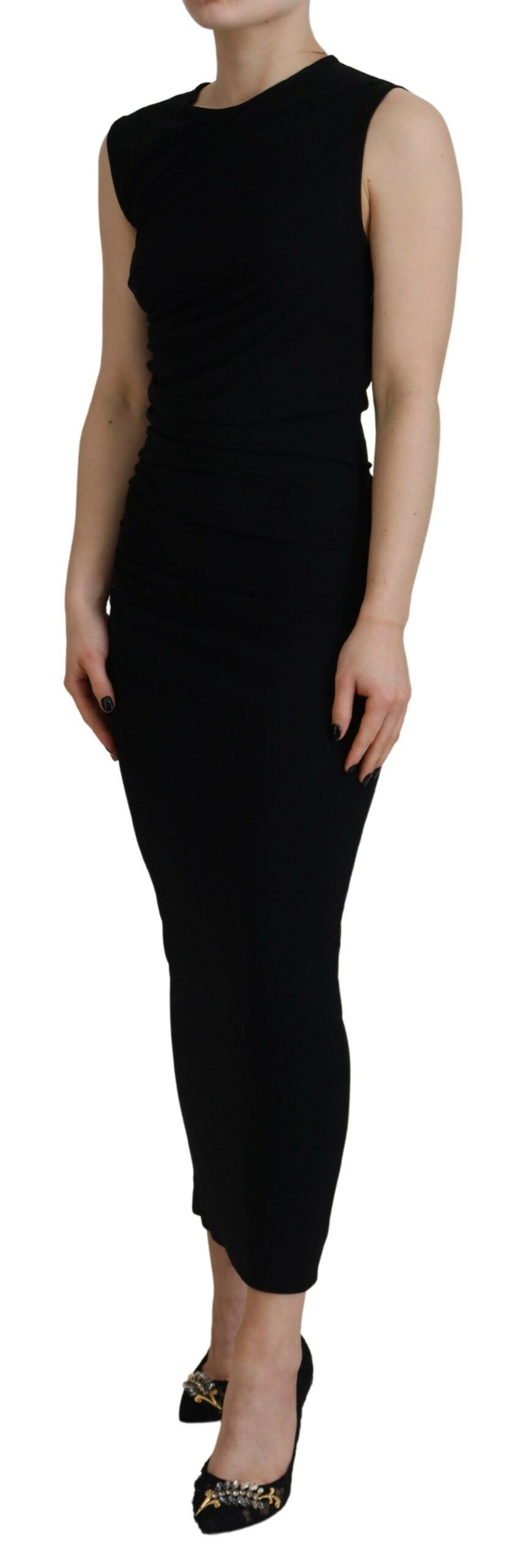 Viscose Sleeveless Ruched Maxi Women's Dress (Pre-Owned) - Dsquared² - Modalova