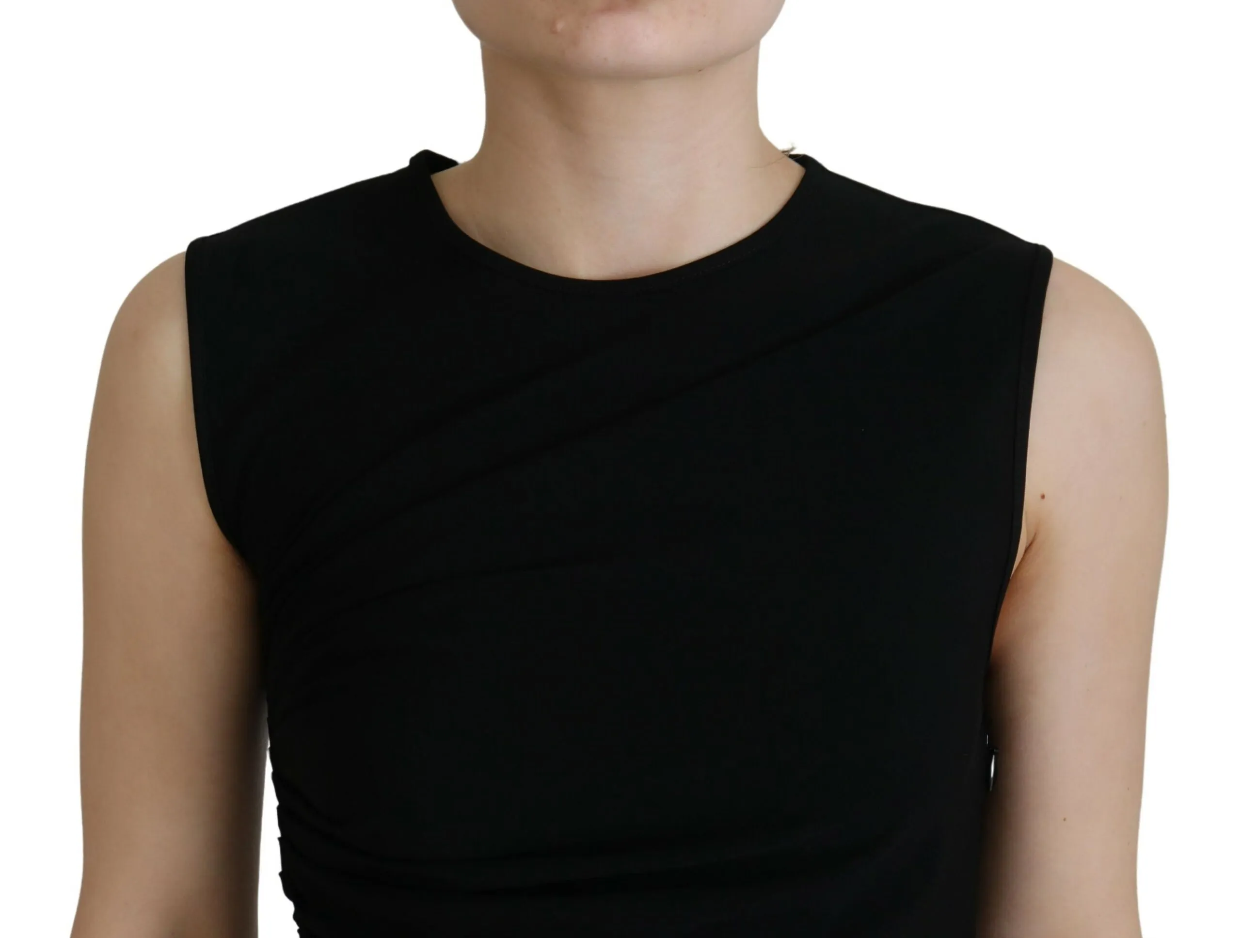 Viscose Sleeveless Ruched Maxi Women's Dress (Pre-Owned) - Dsquared² - Modalova