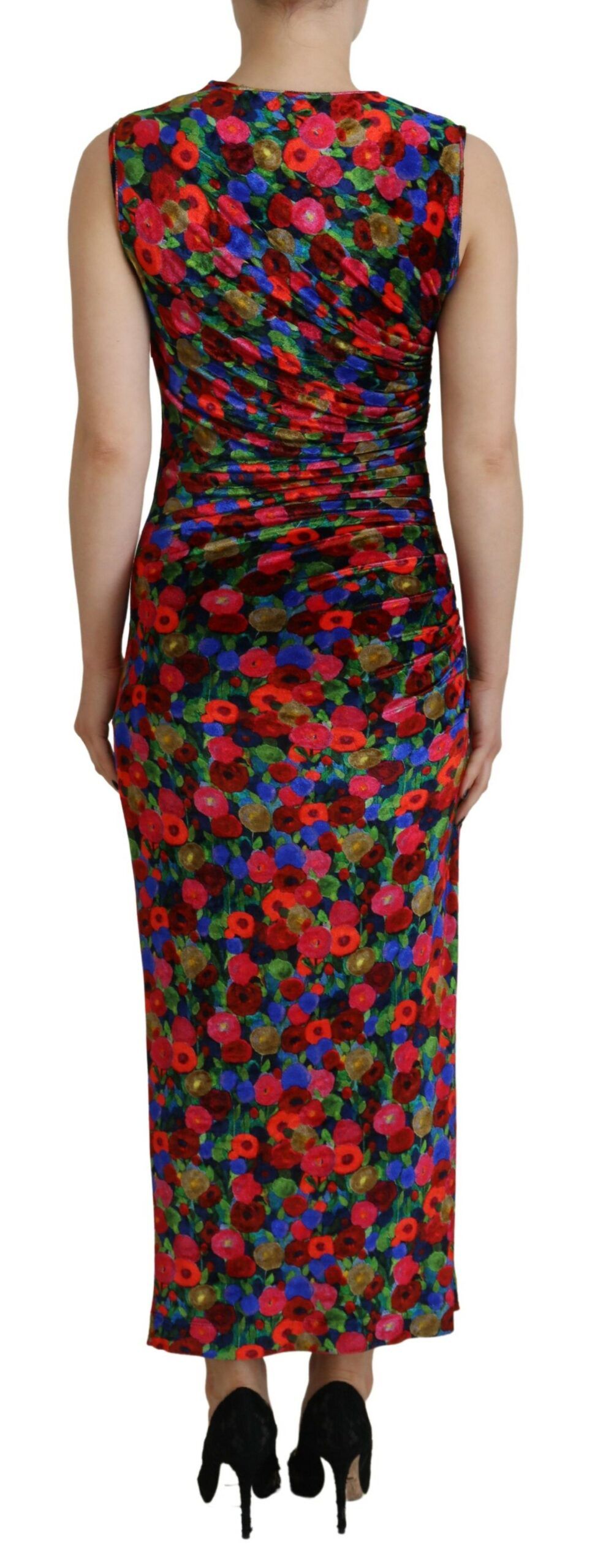Floral Bodycon Ruched Maxi Women's Dress (Pre-Owned) - Dsquared² - Modalova