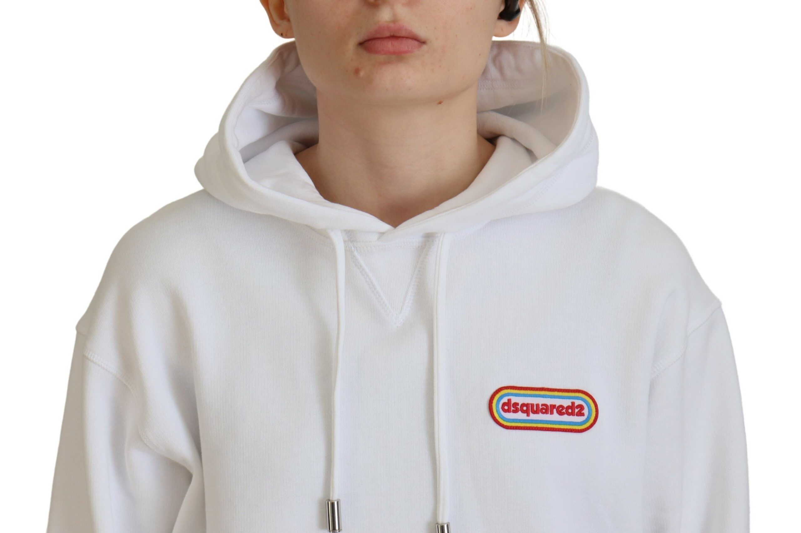 Logo Patch Cotton Hoodie Sweatshirt Women's Sweater (Pre-Owned) - Dsquared² - Modalova