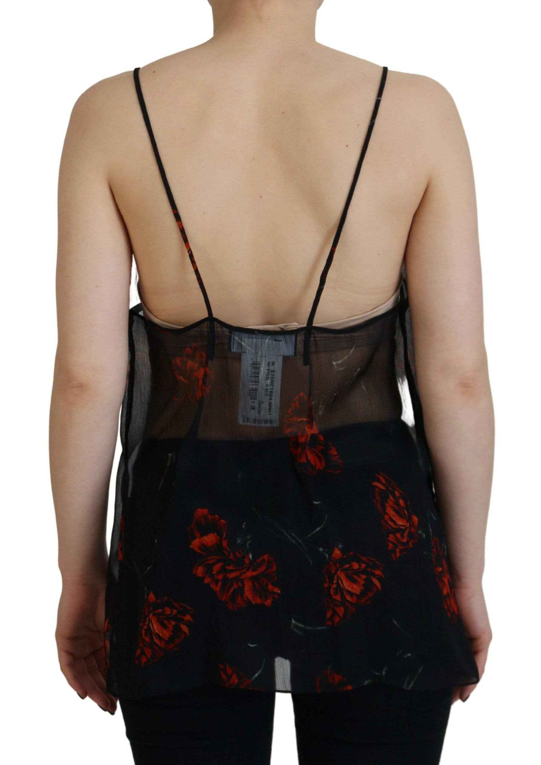 Floral Print Spaghetti Strap Tank Blouse Women's Top (Pre-Owned) - Dsquared² - Modalova