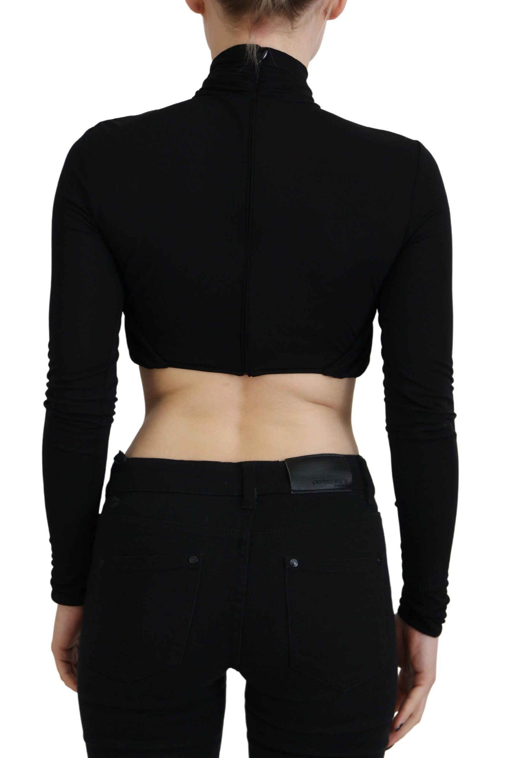 Cut Out Viscose Cropped Long Sleeves Women's Top (Pre-Owned) - Dsquared² - Modalova