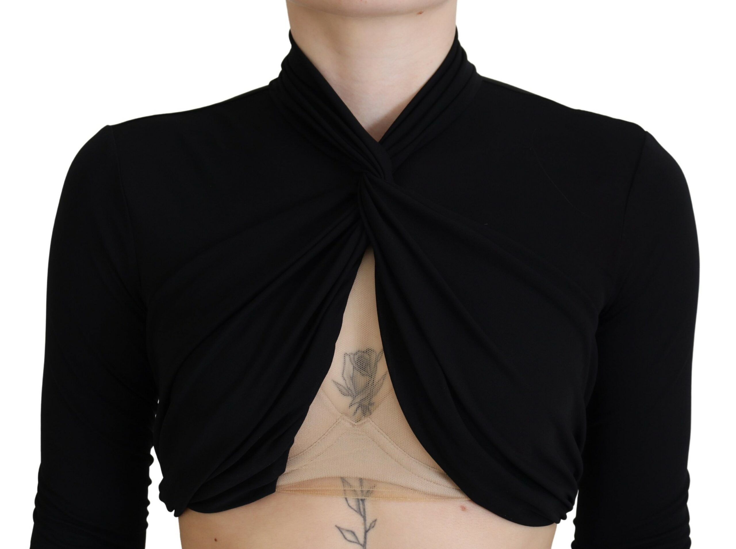 Cut Out Viscose Cropped Long Sleeves Women's Top (Pre-Owned) - Dsquared² - Modalova