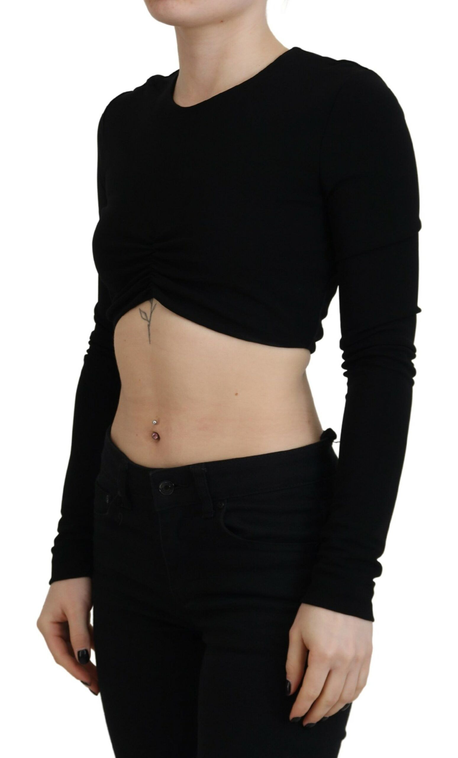 Viscose Cropped Round Neck Long Sleeves Women's Top (Pre-Owned) - Dsquared² - Modalova