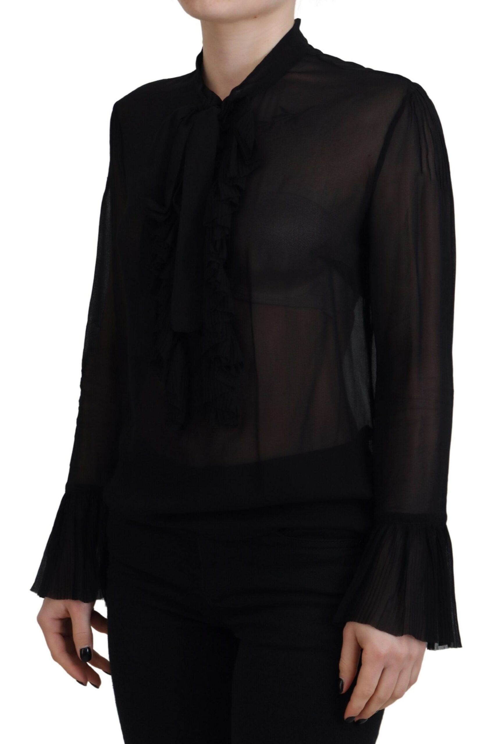 Viscose Long Sleeves See Through Blouse Women's Top (Pre-Owned) - Dsquared² - Modalova