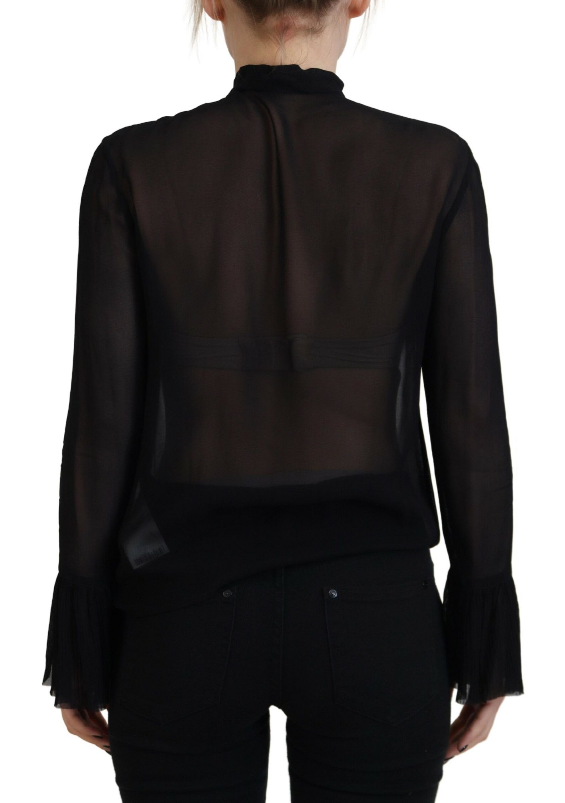 Viscose Long Sleeves See Through Blouse Women's Top (Pre-Owned) - Dsquared² - Modalova