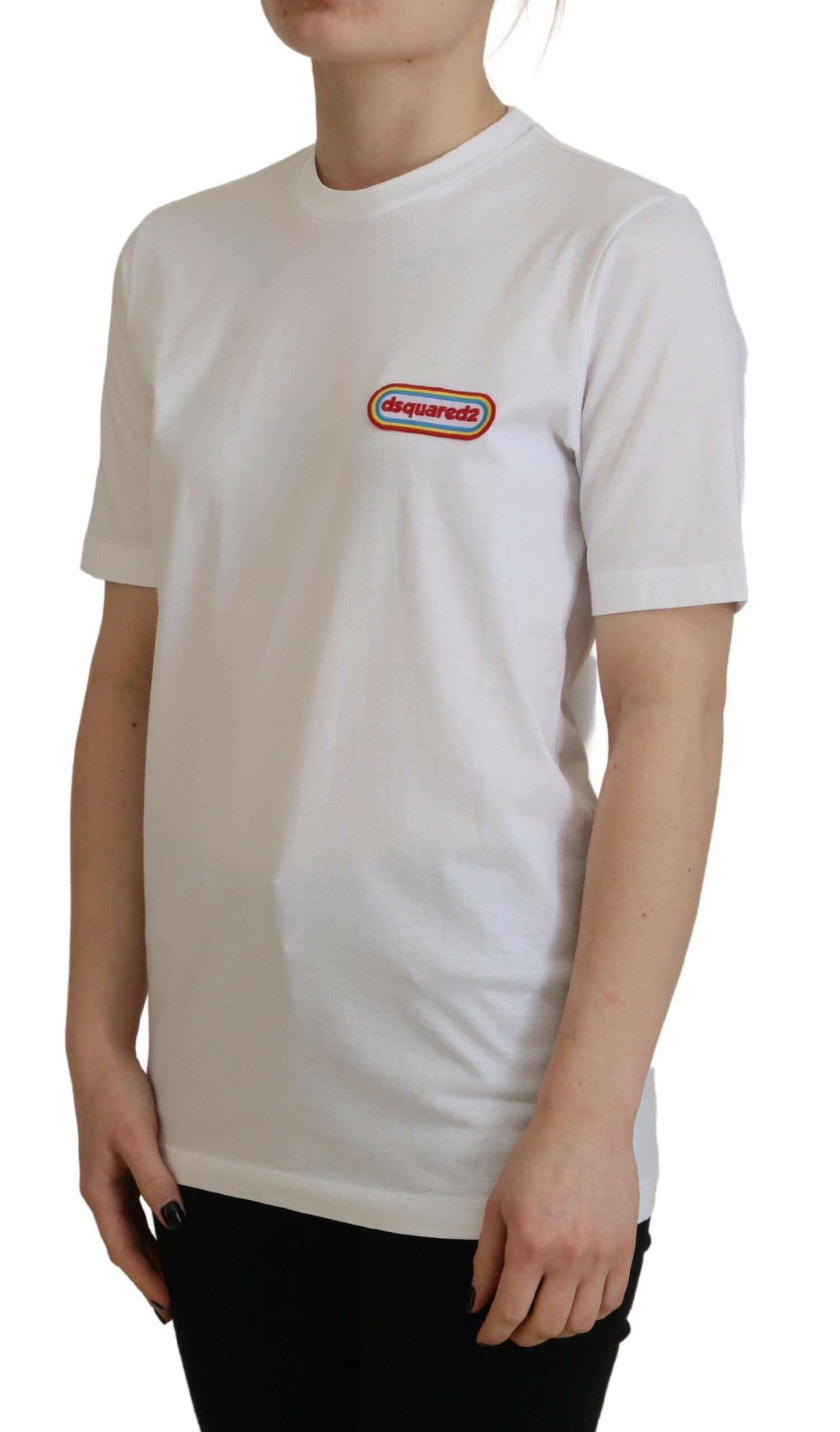 Logo Patch Crewneck Short Sleeve Tee Women's T-shirt (Pre-Owned) - Dsquared² - Modalova