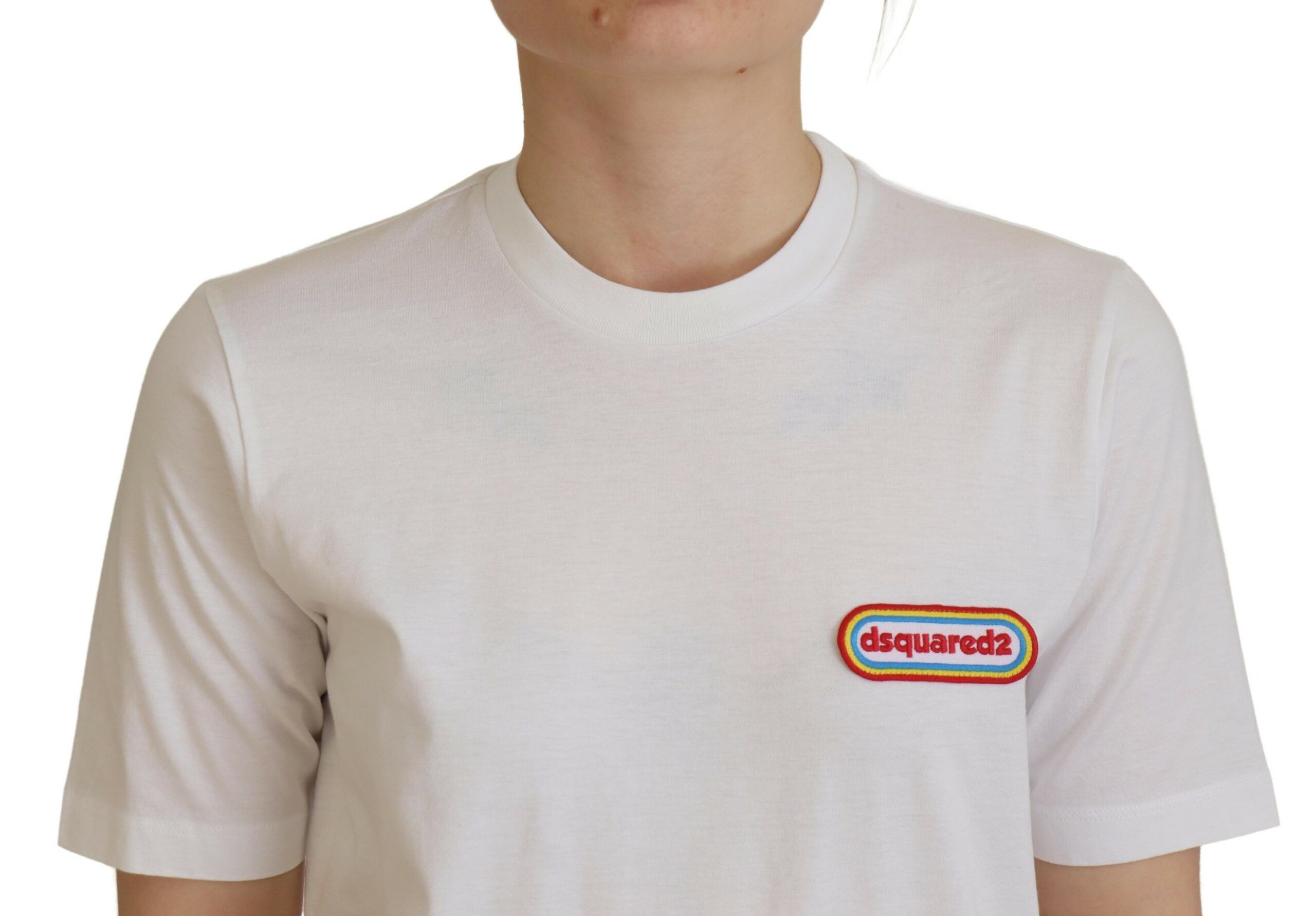 Logo Patch Crewneck Short Sleeve Tee Women's T-shirt (Pre-Owned) - Dsquared² - Modalova