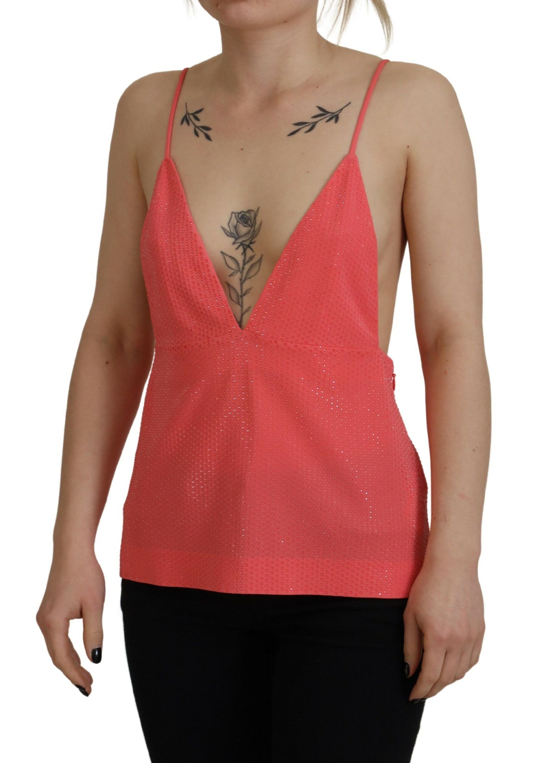 Sleeveless Spaghetti Strap Cami V-neck Women's Top (Pre-Owned) - Dsquared² - Modalova