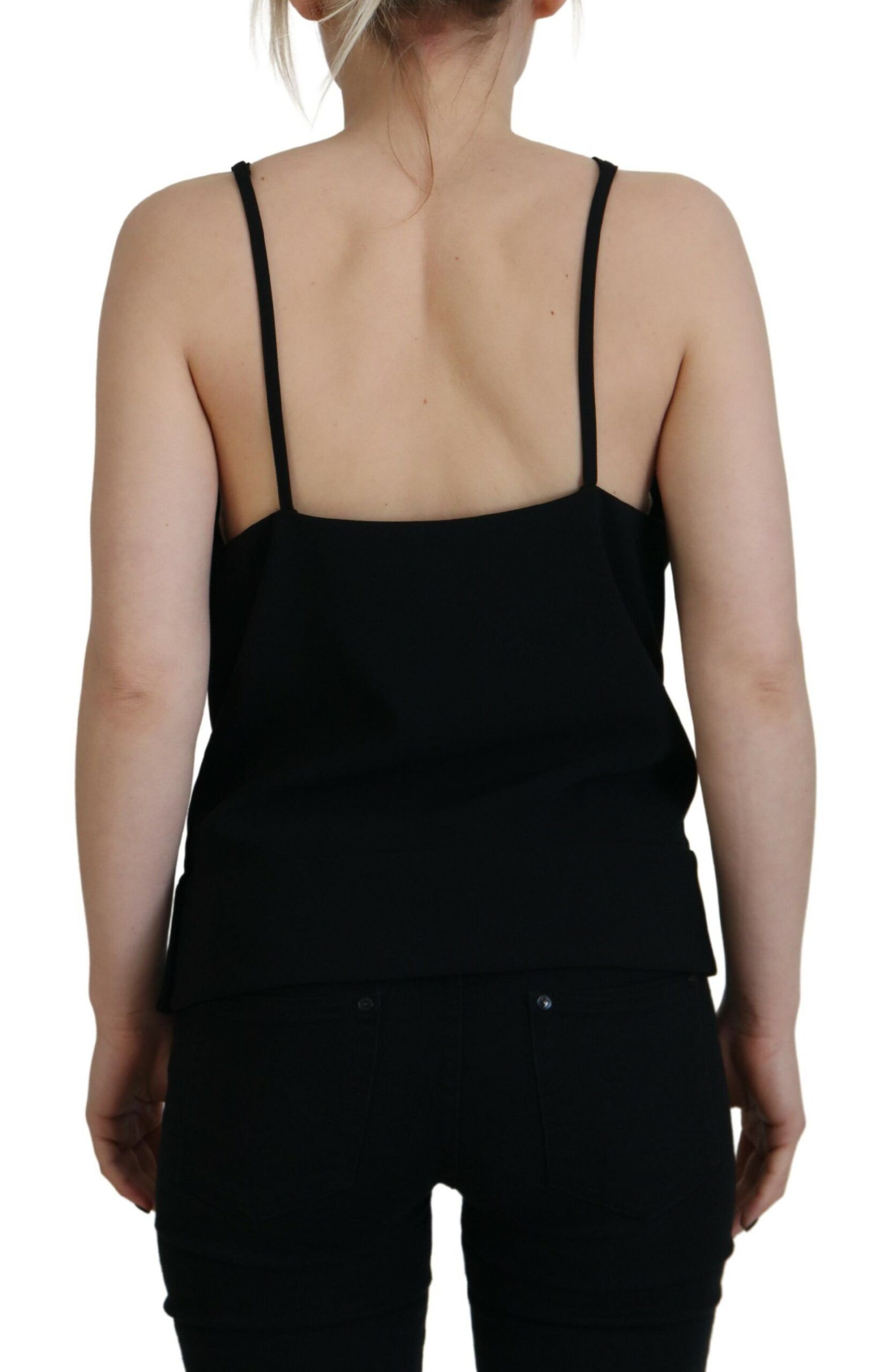 Embellished Deep V-neck Sleeveless Tank Women's Top (Pre-Owned) - Dsquared² - Modalova