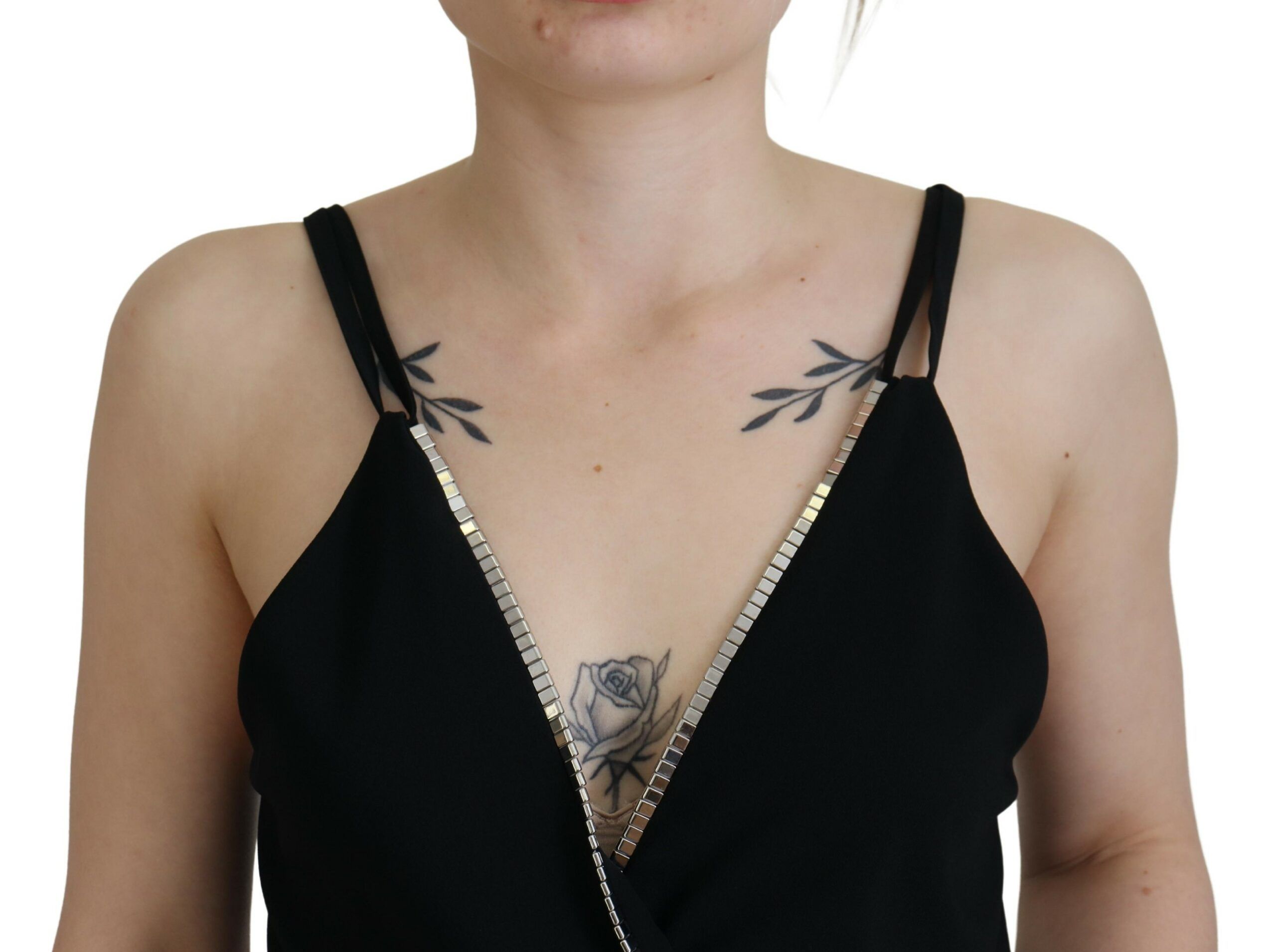 Embellished Deep V-neck Sleeveless Tank Women's Top (Pre-Owned) - Dsquared² - Modalova