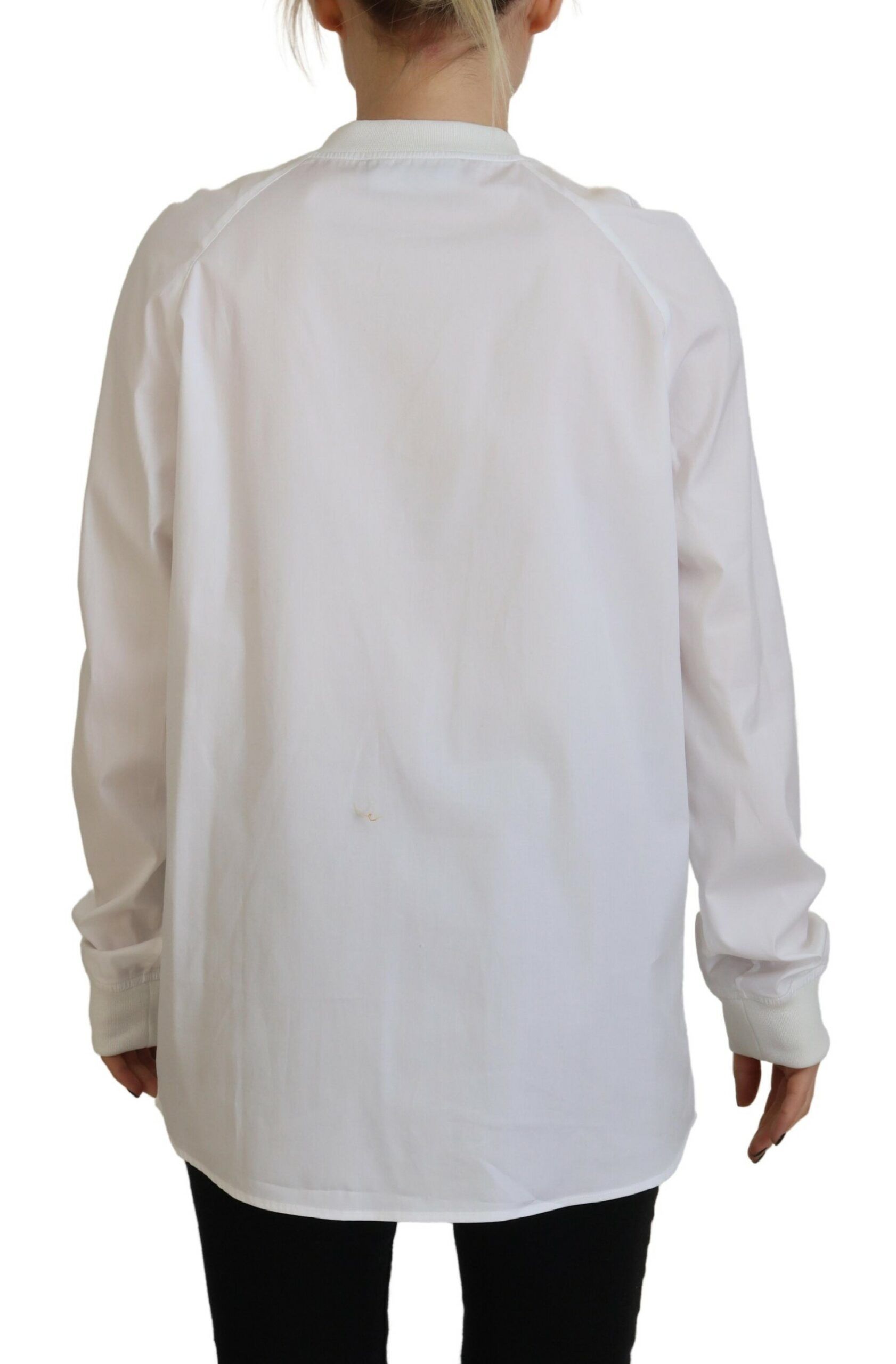 Cotton Button Down Long Sleeves Crewneck Women's Top (Pre-Owned) - Dsquared² - Modalova