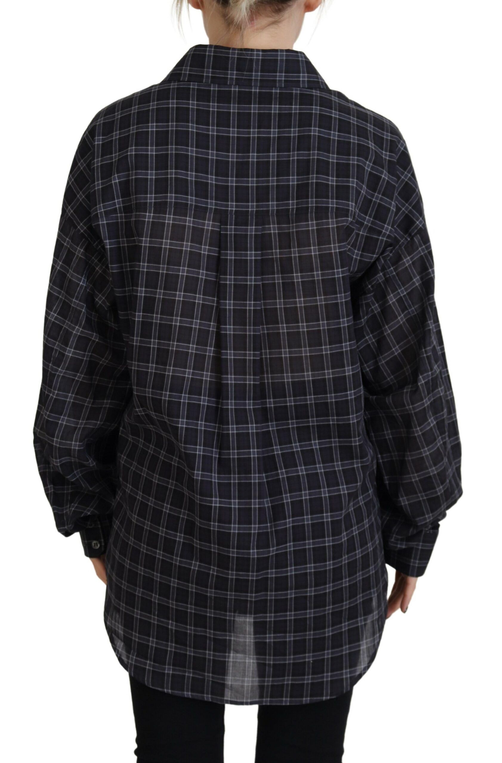 Checkered Collared Button Long Sleeves Women's Shirt (Pre-Owned) - Dsquared² - Modalova