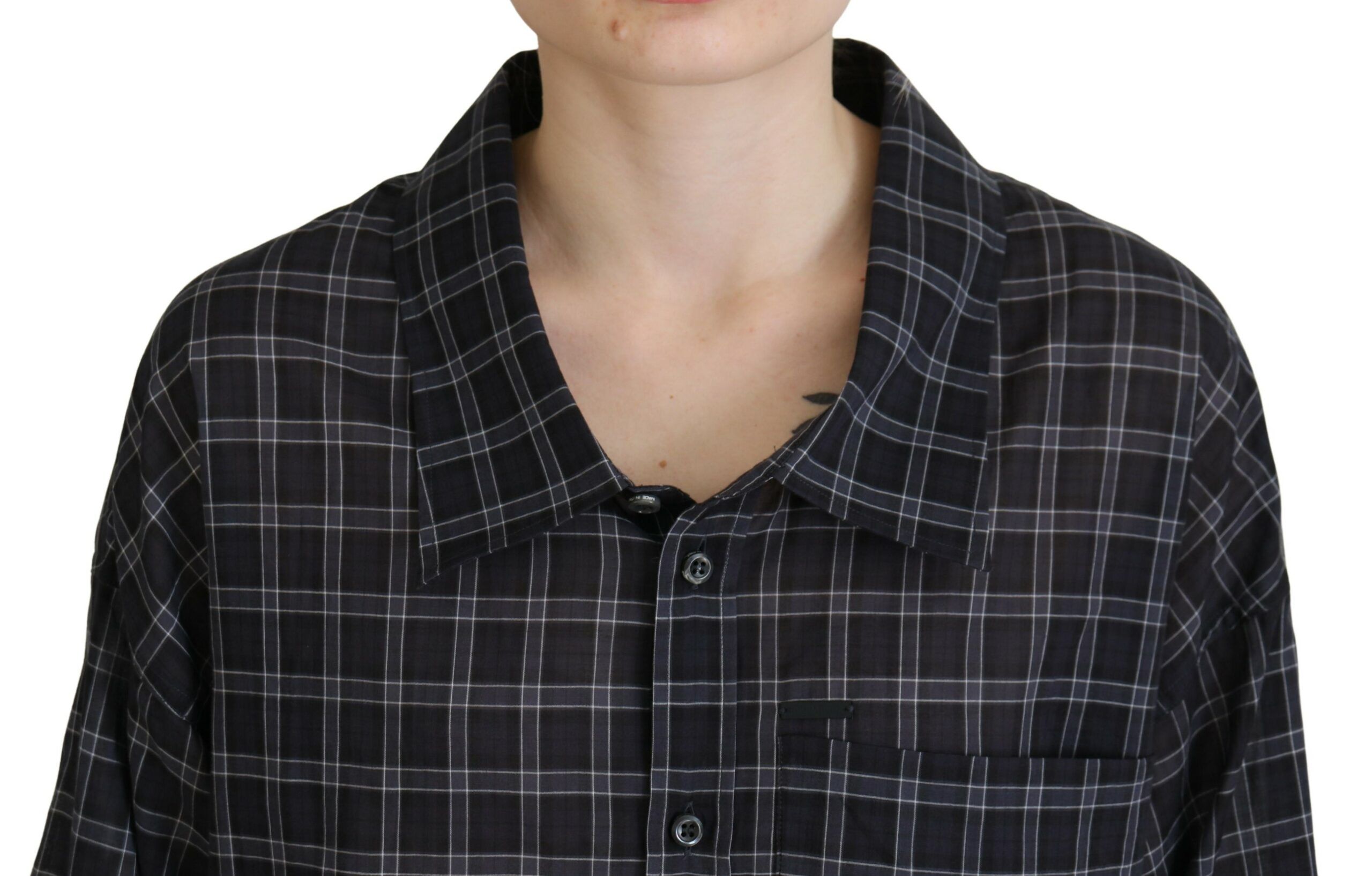 Checkered Collared Button Long Sleeves Women's Shirt (Pre-Owned) - Dsquared² - Modalova