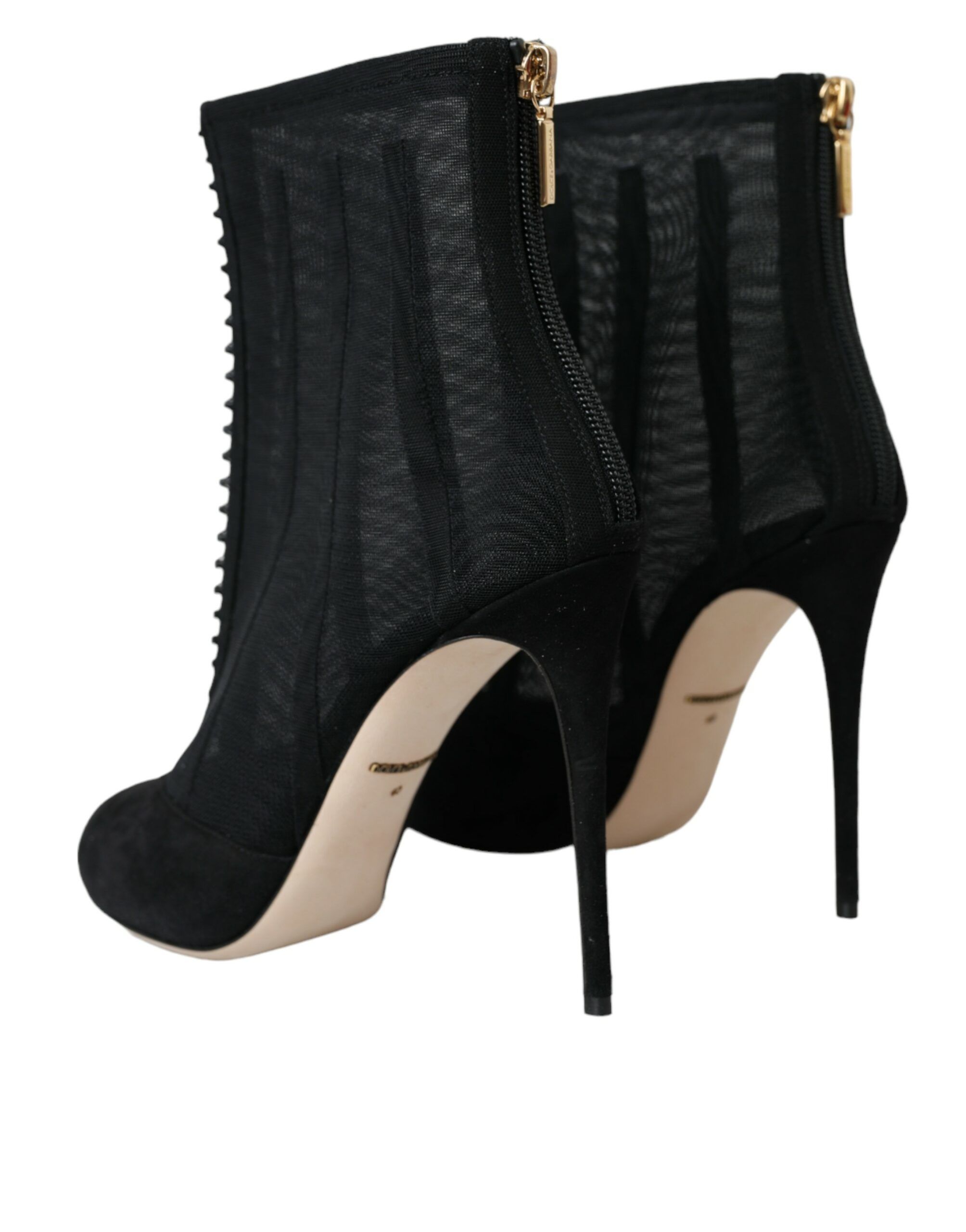 Mesh Stiletto Heels Ankle Boots Women's Shoes - Dolce & Gabbana - Modalova