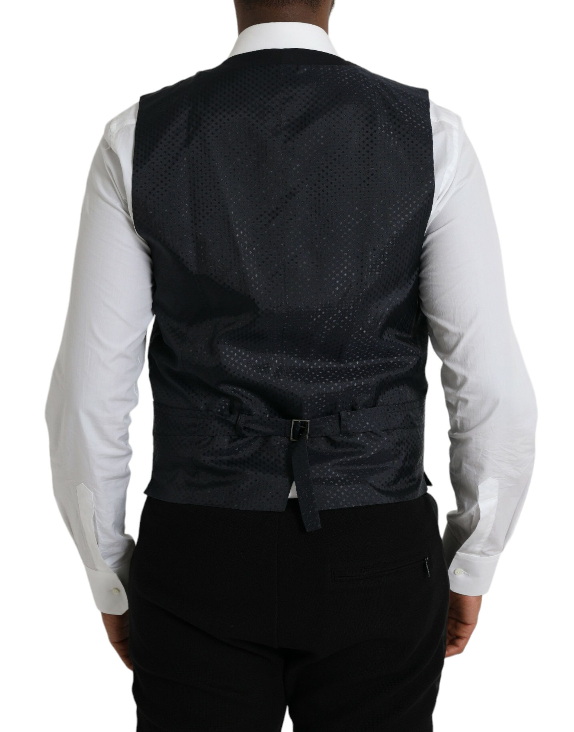 Wool Waistcoat Dress Formal Men's Vest - Dolce & Gabbana - Modalova