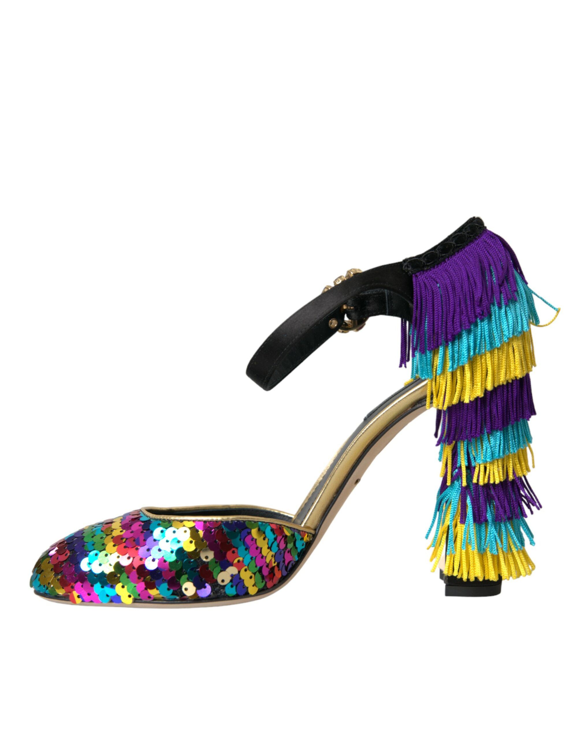 Sequin Crystal Mary Jane Women's Shoes - Dolce & Gabbana - Modalova