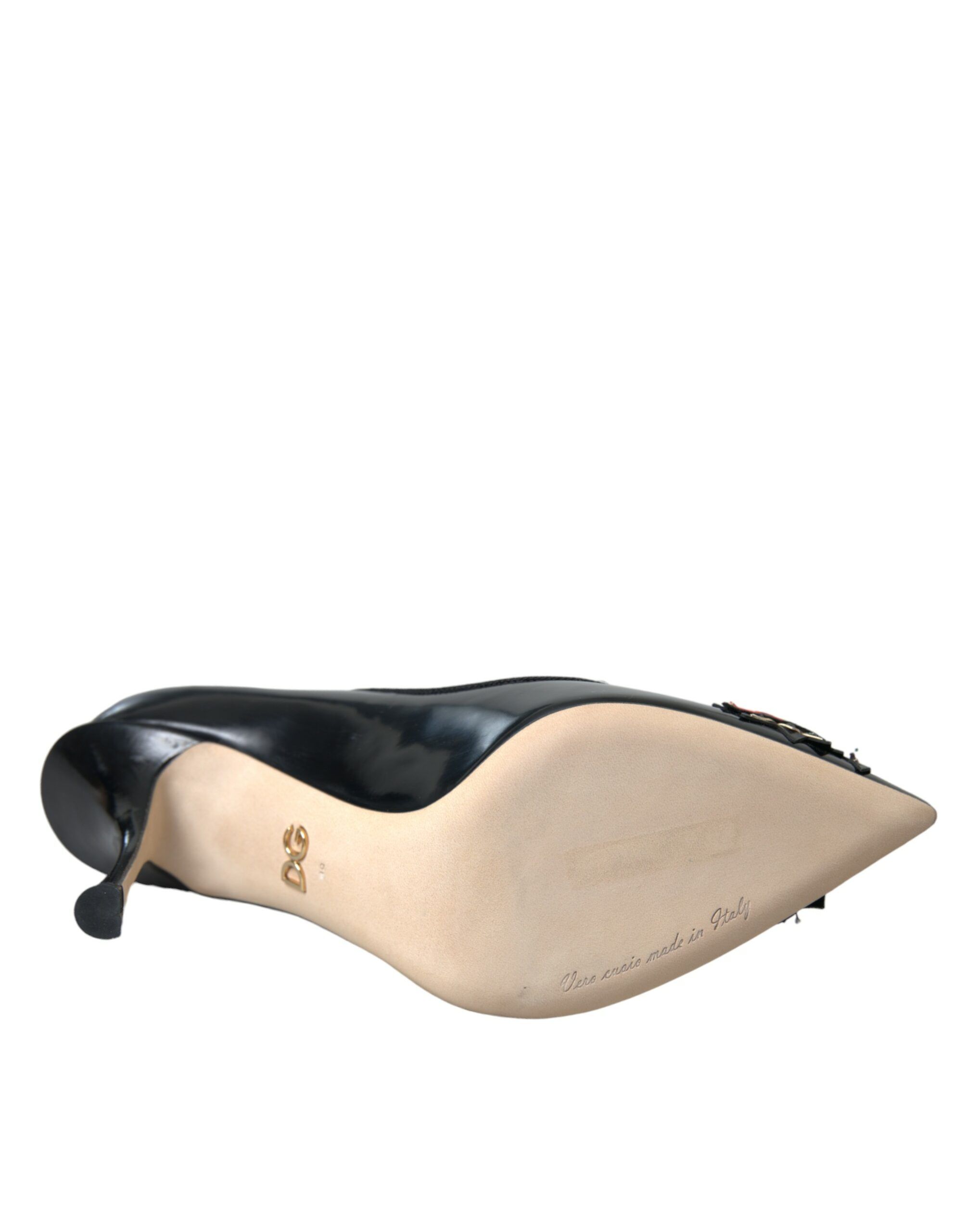 Leather WOW Patch Heels Pumps Women's Shoes - Dolce & Gabbana - Modalova