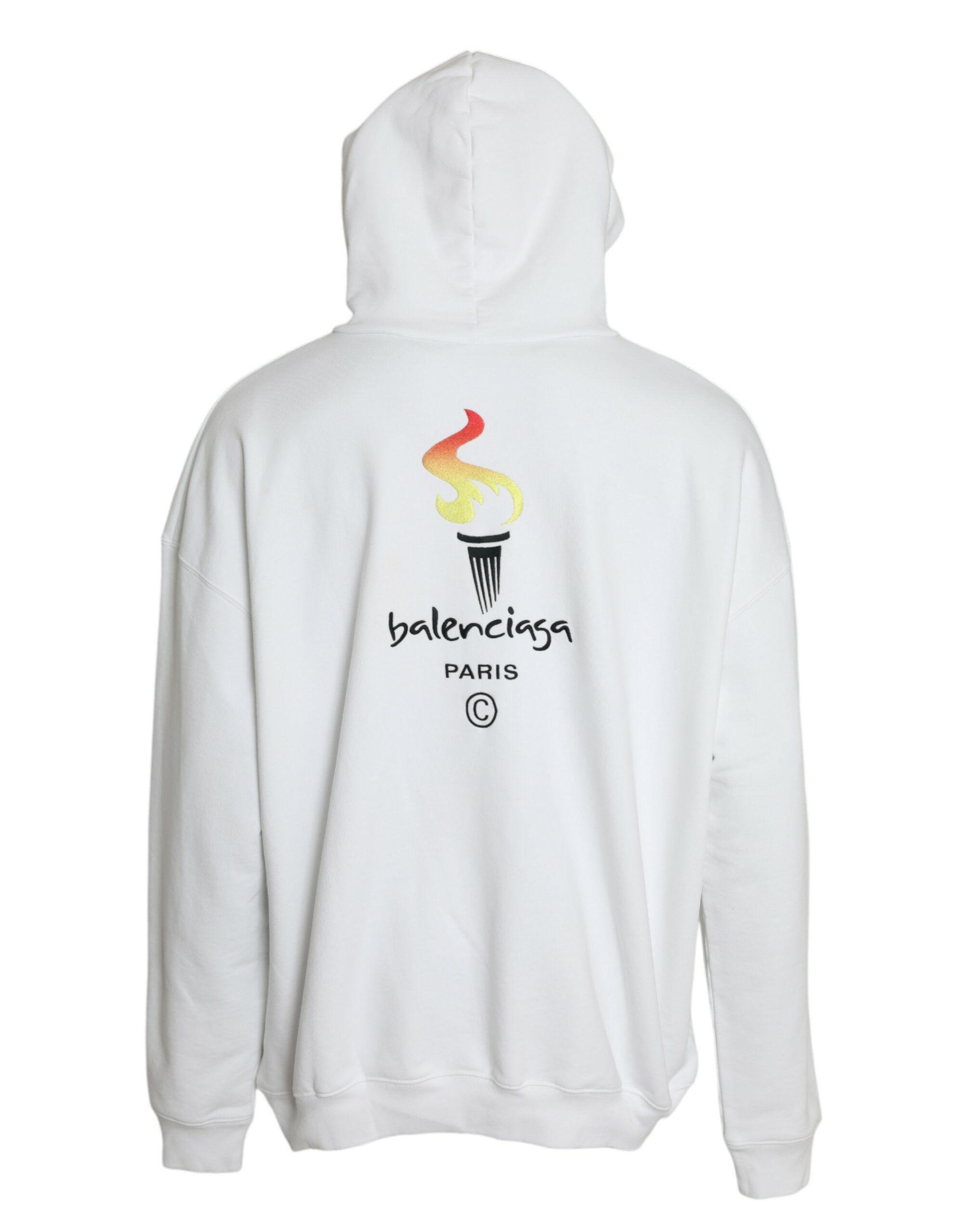 Cotton Logo Hooded Pullover Sweatshirt Men's Sweater - Balenciaga - Modalova