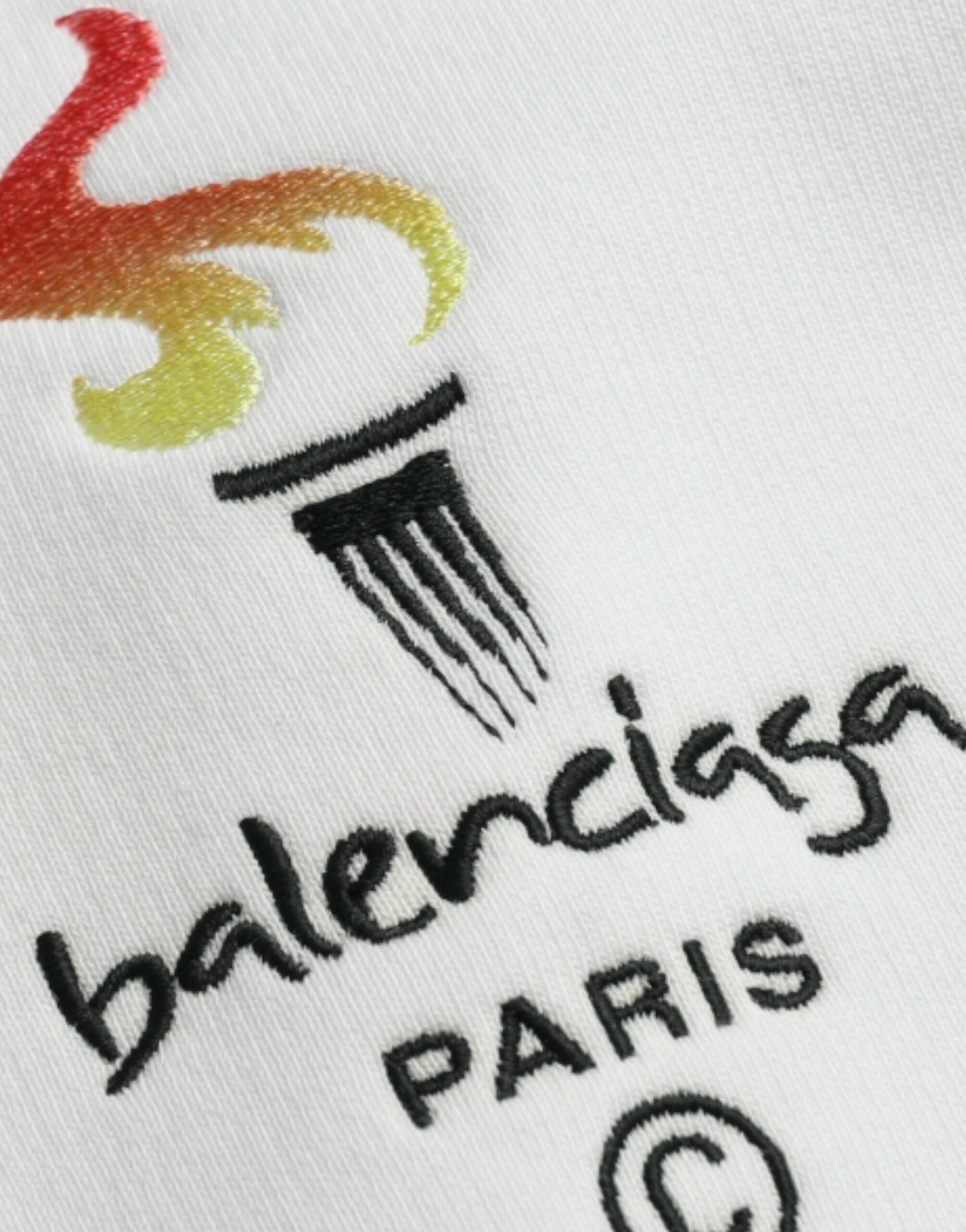 Cotton Logo Hooded Pullover Sweatshirt Men's Sweater - Balenciaga - Modalova