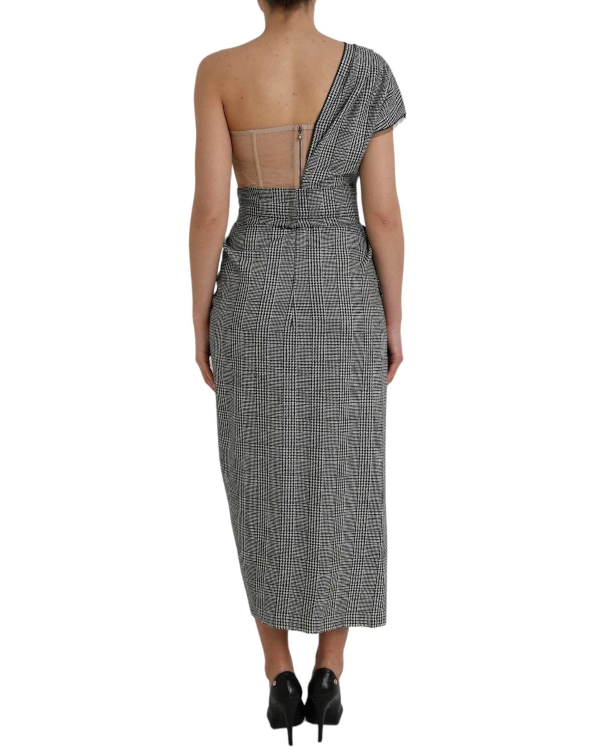 Beige Layered One Shoulder Maxi Women's Dress - Dolce & Gabbana - Modalova